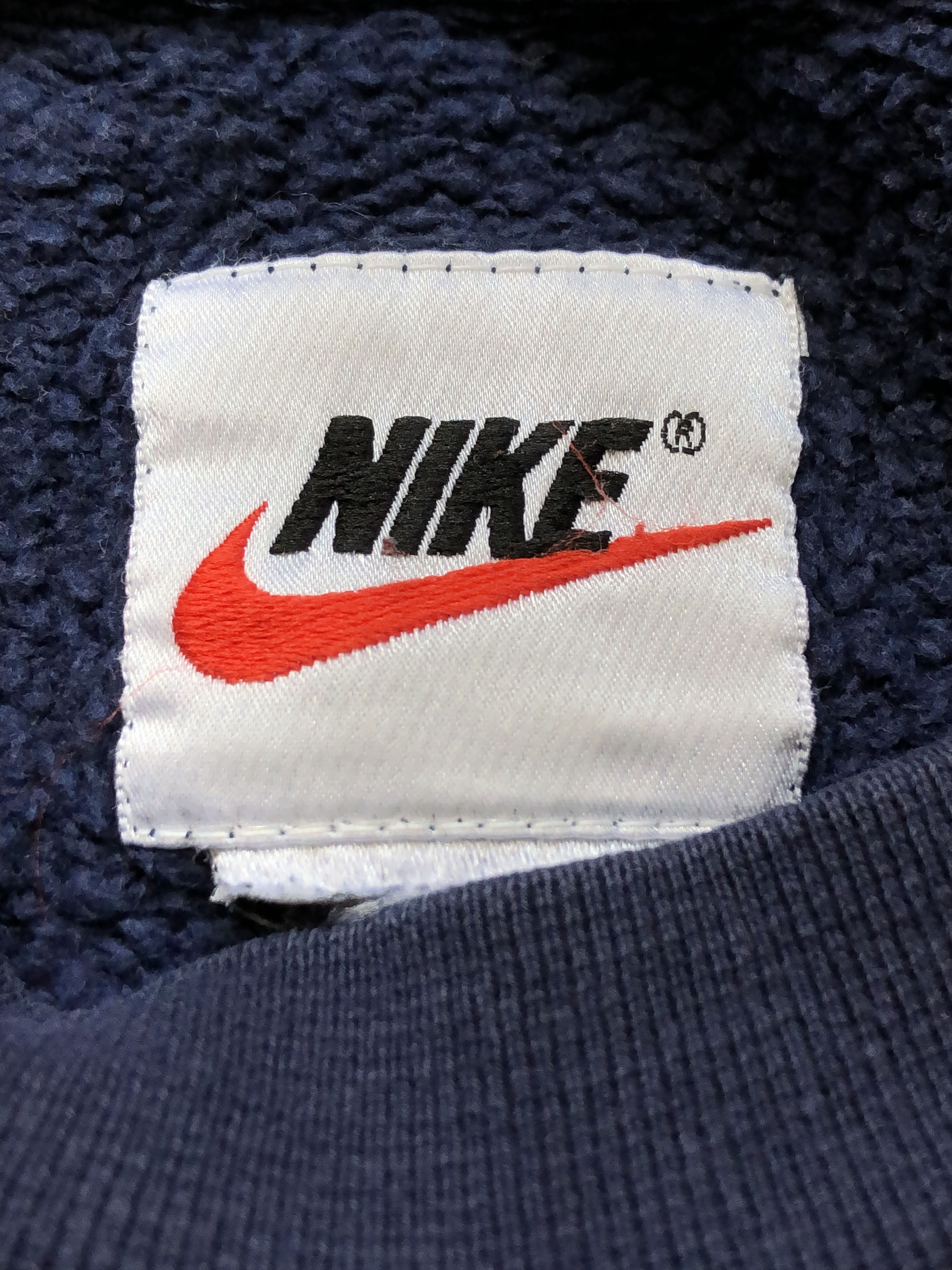 Nike × Vintage Vintage Nike Sweatshirt Swoosh Jacket Rare Y2K Drill Hype Size US L / EU 52-54 / 3 - 4 Thumbnail