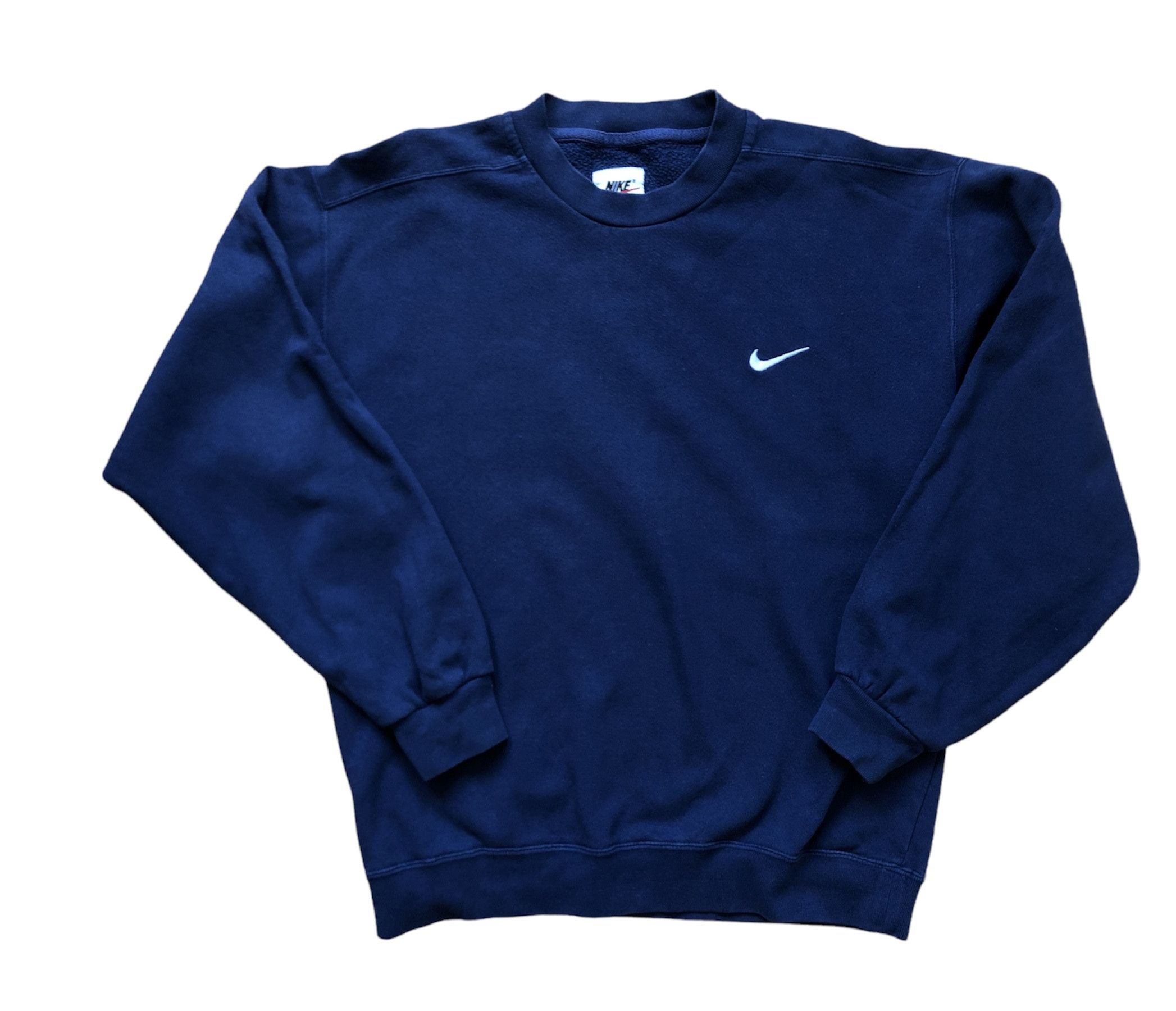 Nike × Vintage Vintage Nike Sweatshirt Swoosh Jacket Rare Y2K Drill Hype Size US L / EU 52-54 / 3 - 1 Thumbnail