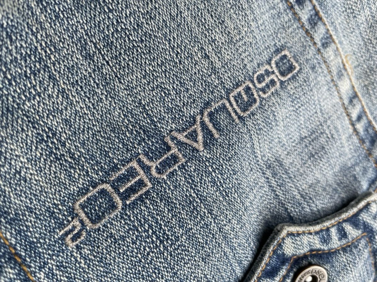 Designer STEALS Dsquared2 Wide leg Aging Faded Wash Denim Size US 34 / EU 50 - 9 Thumbnail