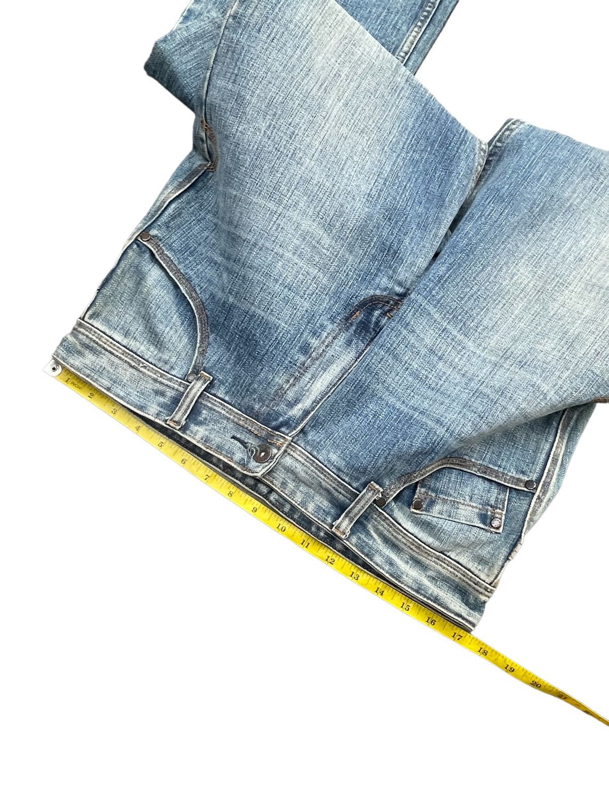 Designer STEALS Dsquared2 Wide leg Aging Faded Wash Denim Size US 34 / EU 50 - 2 Thumbnail