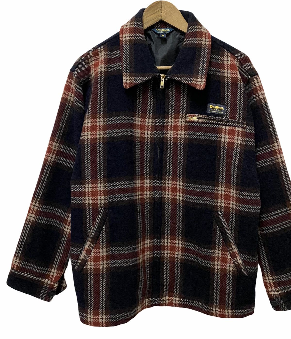 Toyo Enterprises Rare‼️Vintage OshKosh 90s Flannel Wool Hunting Jacket Size US M / EU 48-50 / 2 - 2 Thumbnail