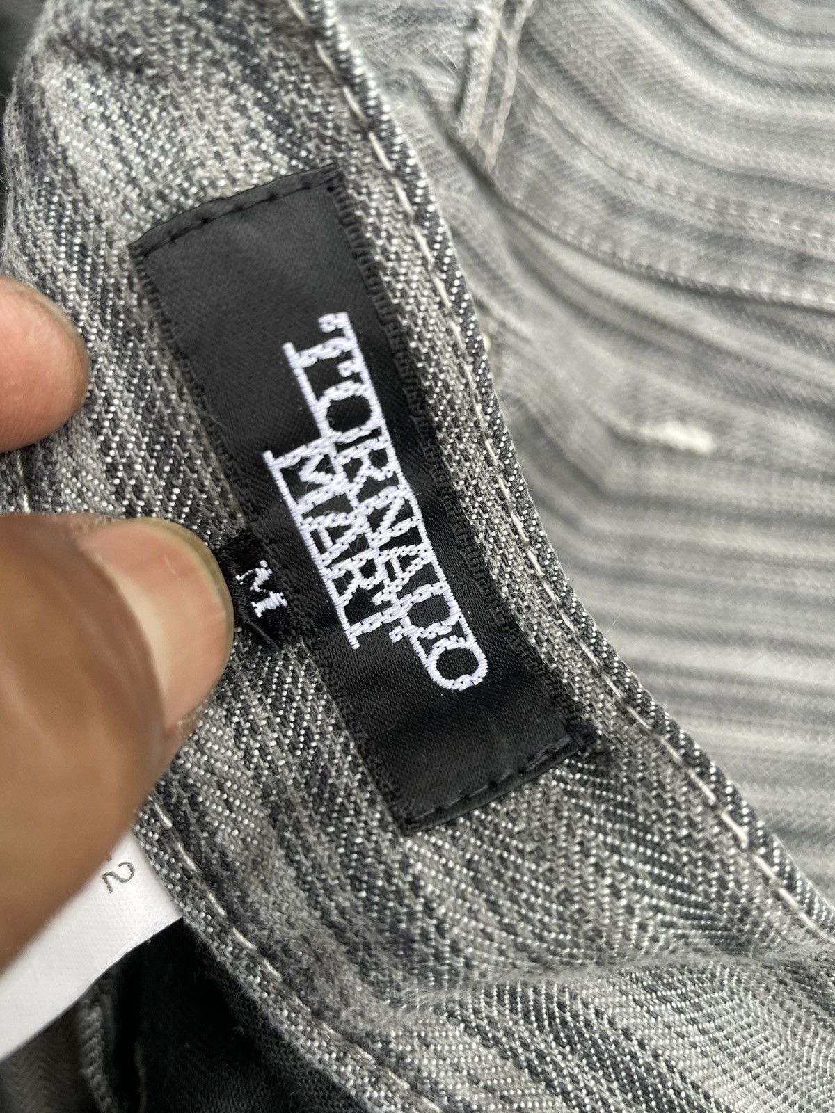 Japanese Brand Tornado Mart Flare Stripes Denim Size US 30 / EU 46 - 14 Thumbnail