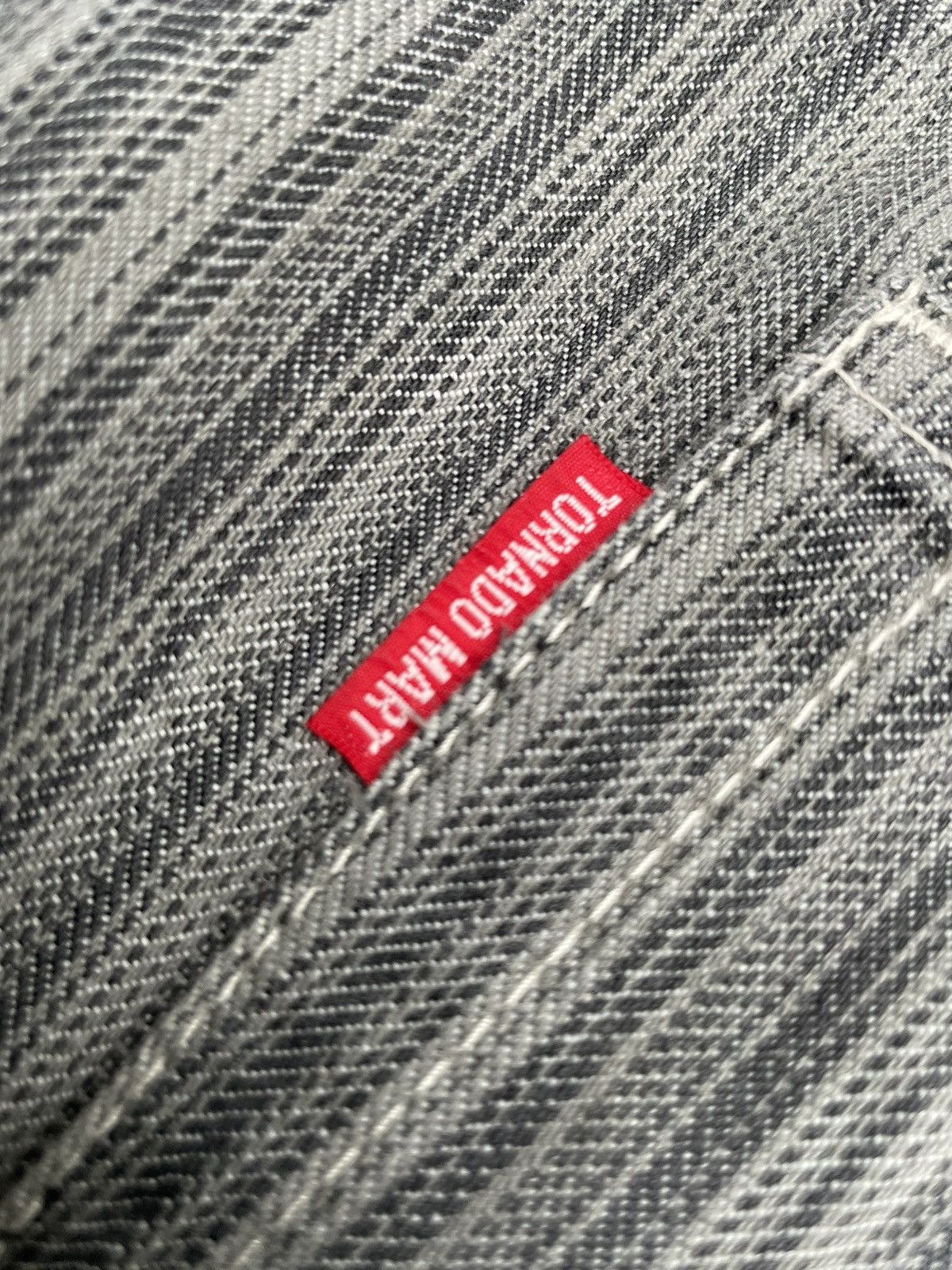 Japanese Brand Tornado Mart Flare Stripes Denim Size US 30 / EU 46 - 11 Thumbnail