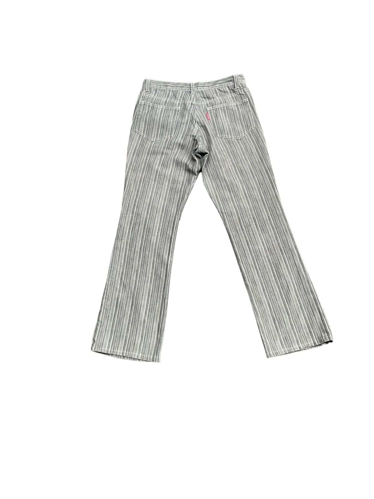 Japanese Brand Tornado Mart Flare Stripes Denim Size US 30 / EU 46 - 7 Thumbnail