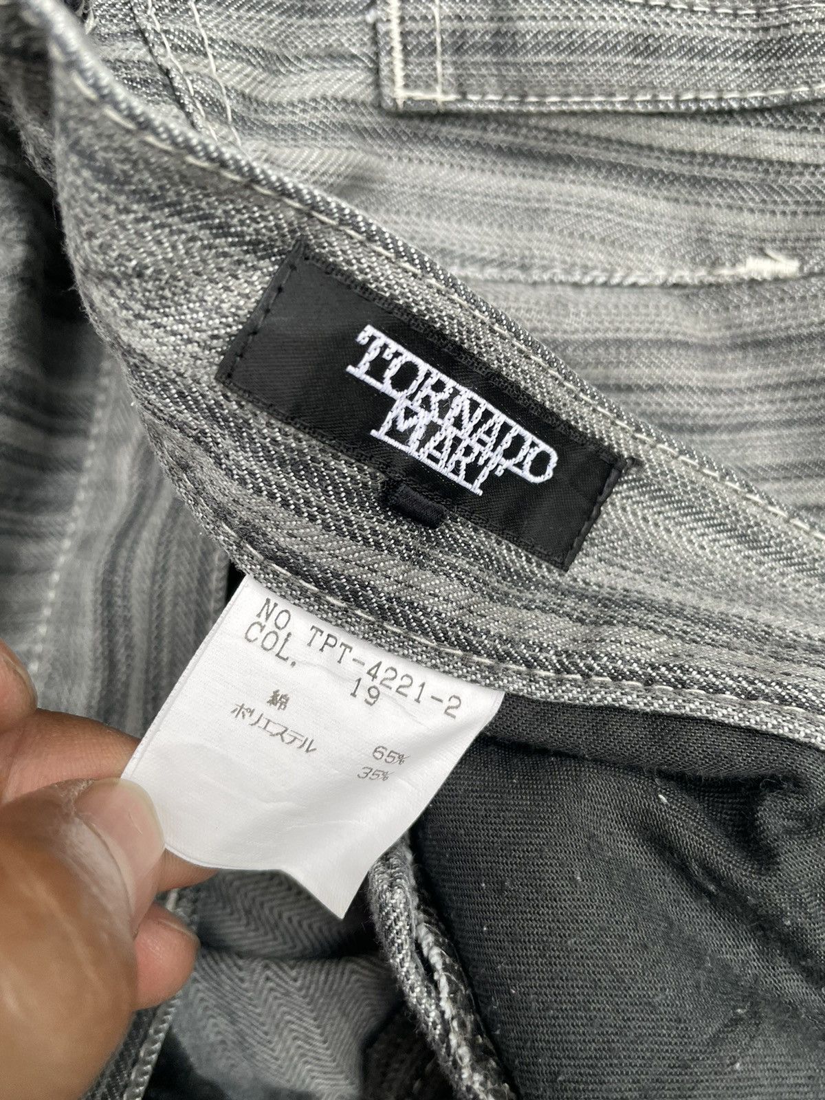Japanese Brand Tornado Mart Flare Stripes Denim Size US 30 / EU 46 - 15 Thumbnail