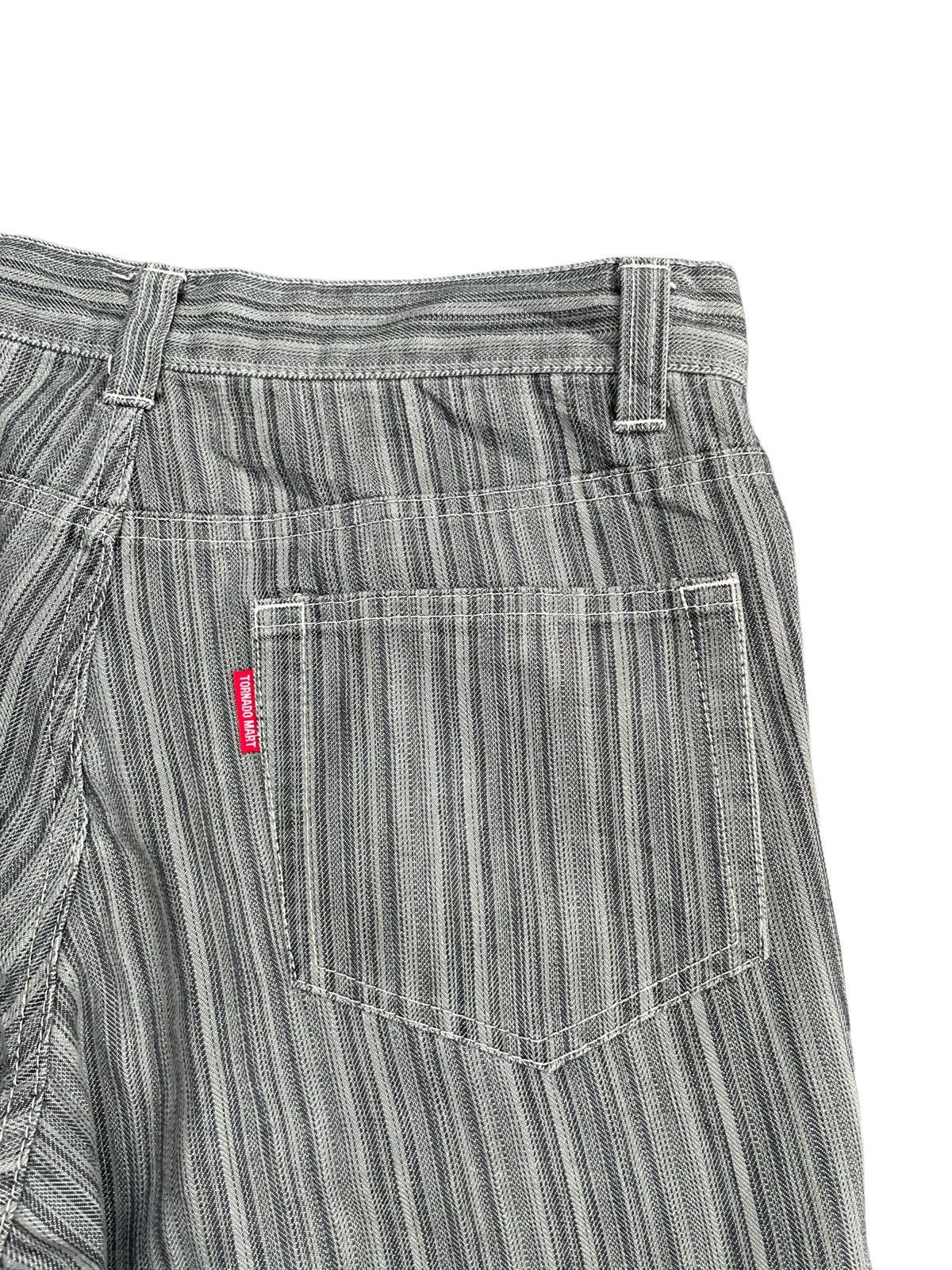 Japanese Brand Tornado Mart Flare Stripes Denim Size US 30 / EU 46 - 10 Thumbnail