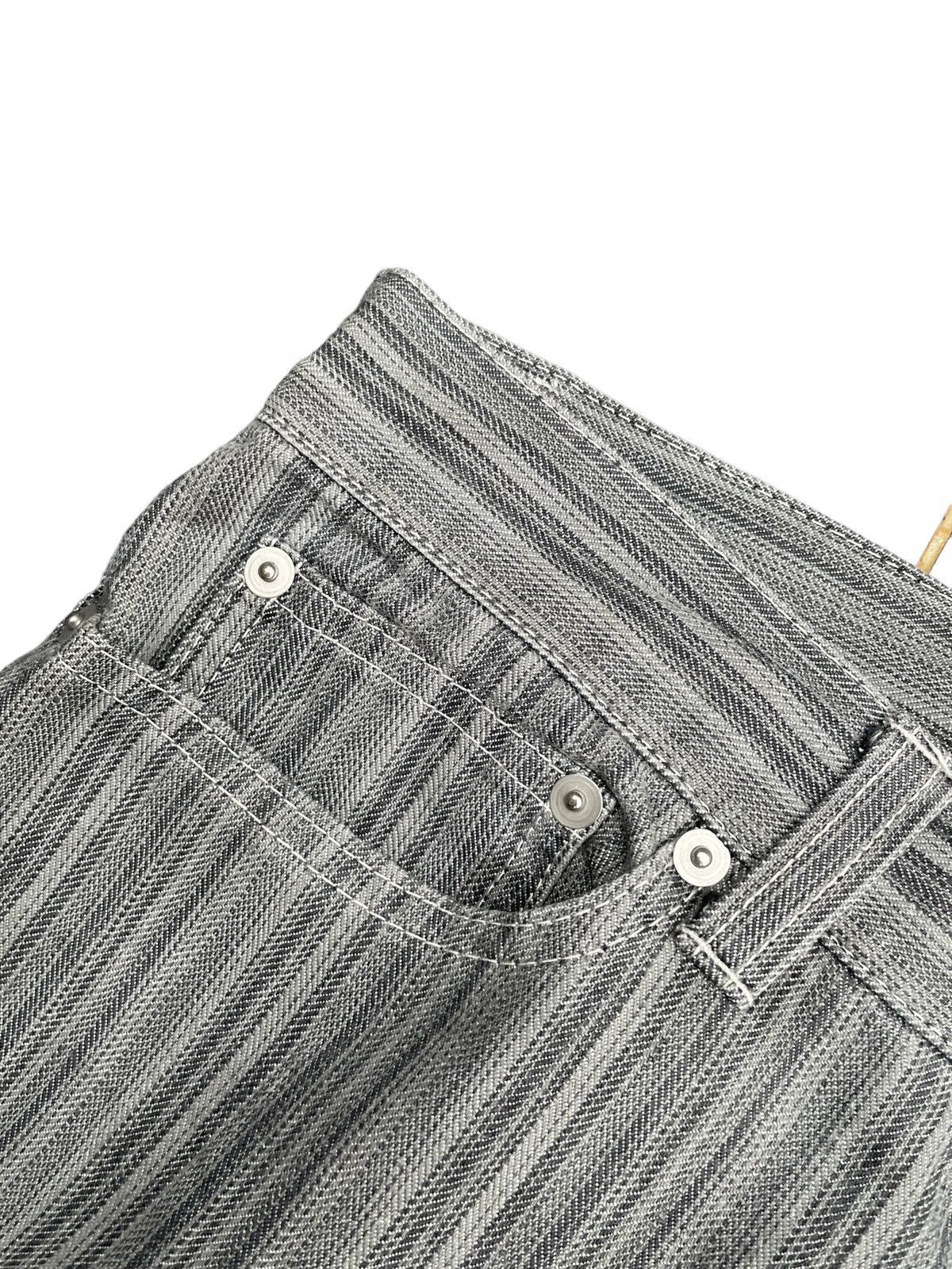 Japanese Brand Tornado Mart Flare Stripes Denim Size US 30 / EU 46 - 6 Thumbnail