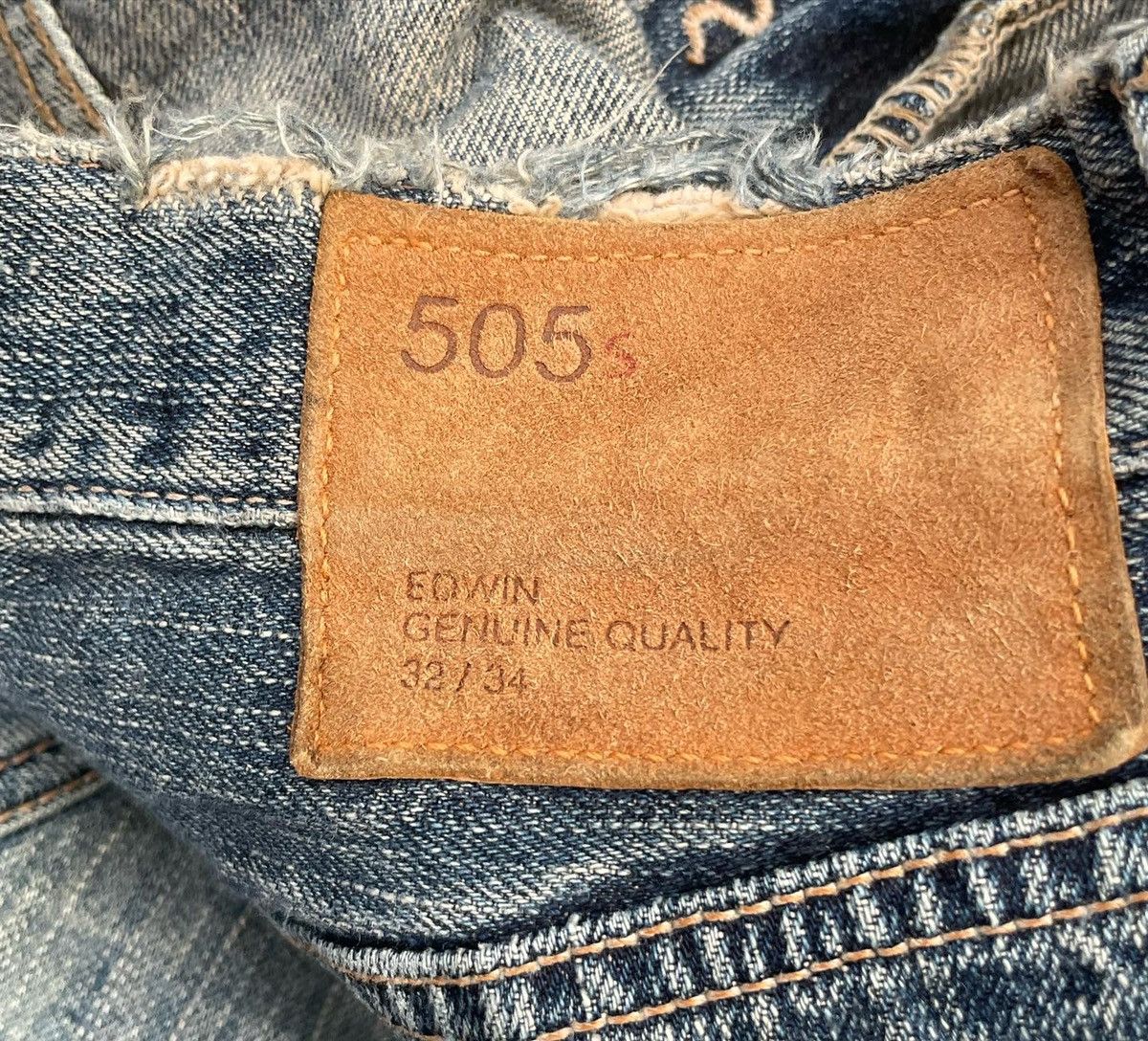 Edwin Vintage Edwin 505S Selvedge Aging Faded Distressed Size US 32 / EU 48 - 9 Thumbnail