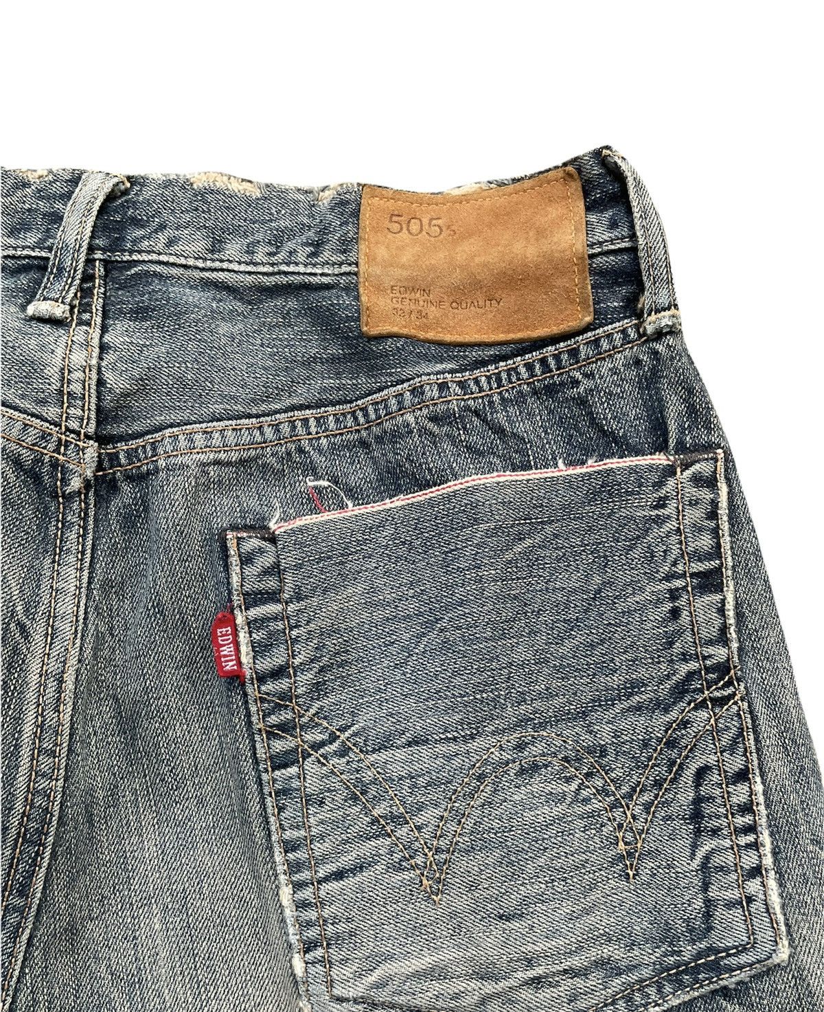 Edwin Vintage Edwin 505S Selvedge Aging Faded Distressed Size US 32 / EU 48 - 15 Thumbnail