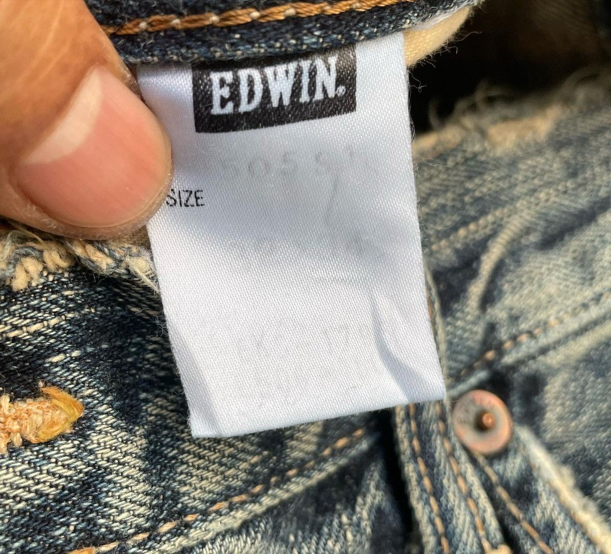 Edwin Vintage Edwin 505S Selvedge Aging Faded Distressed Size US 32 / EU 48 - 10 Thumbnail