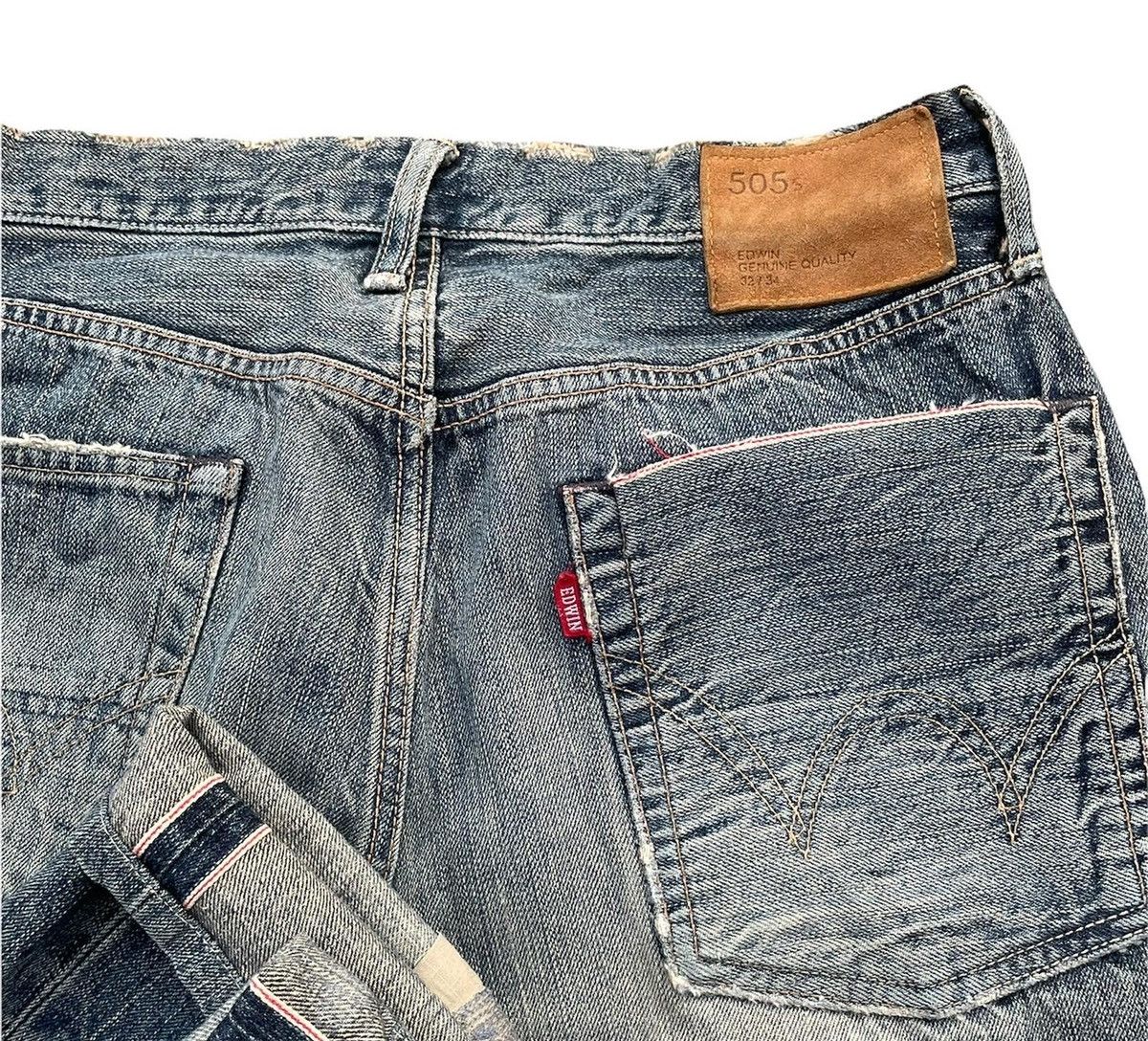 Edwin Vintage Edwin 505S Selvedge Aging Faded Distressed Size US 32 / EU 48 - 8 Thumbnail