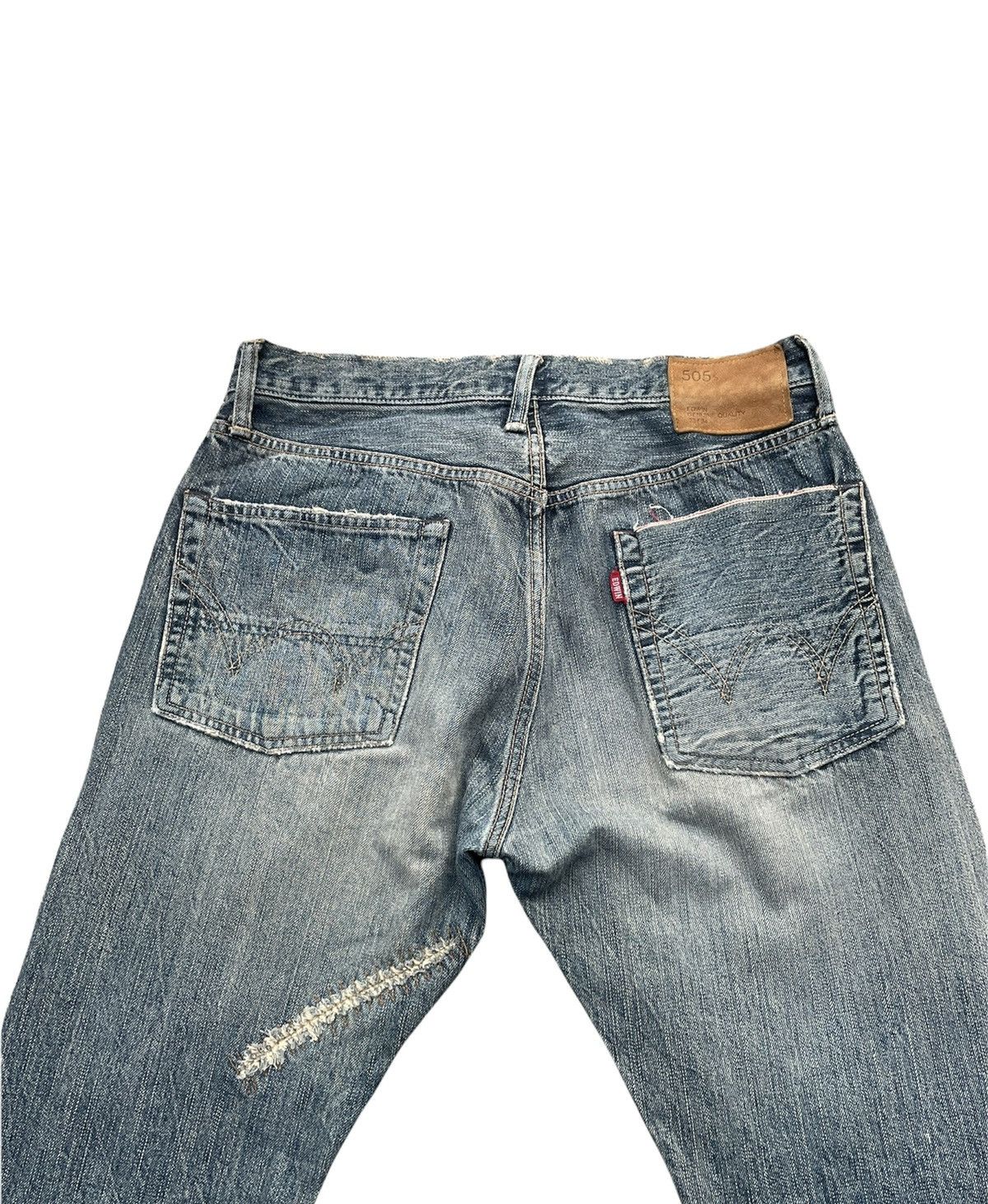 Edwin Vintage Edwin 505S Selvedge Aging Faded Distressed Size US 32 / EU 48 - 12 Thumbnail
