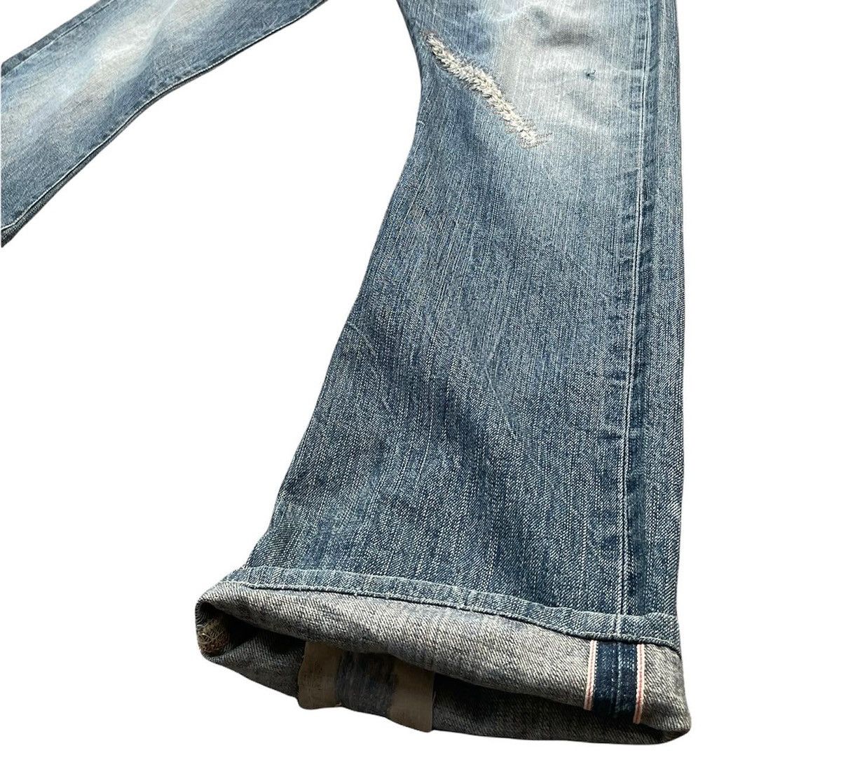 Edwin Vintage Edwin 505S Selvedge Aging Faded Distressed Size US 32 / EU 48 - 2 Thumbnail