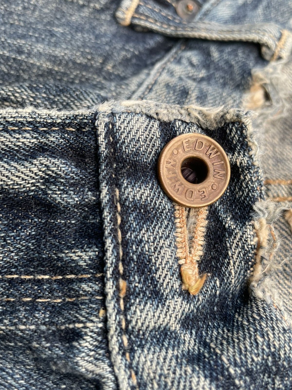 Edwin Vintage Edwin 505S Selvedge Aging Faded Distressed Size US 32 / EU 48 - 22 Thumbnail