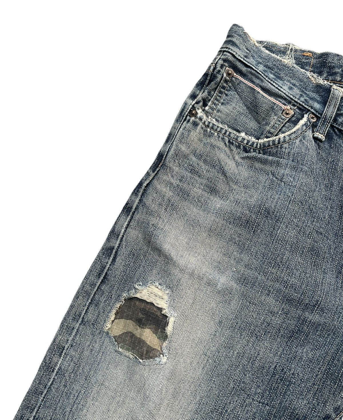 Edwin Vintage Edwin 505S Selvedge Aging Faded Distressed Size US 32 / EU 48 - 11 Thumbnail