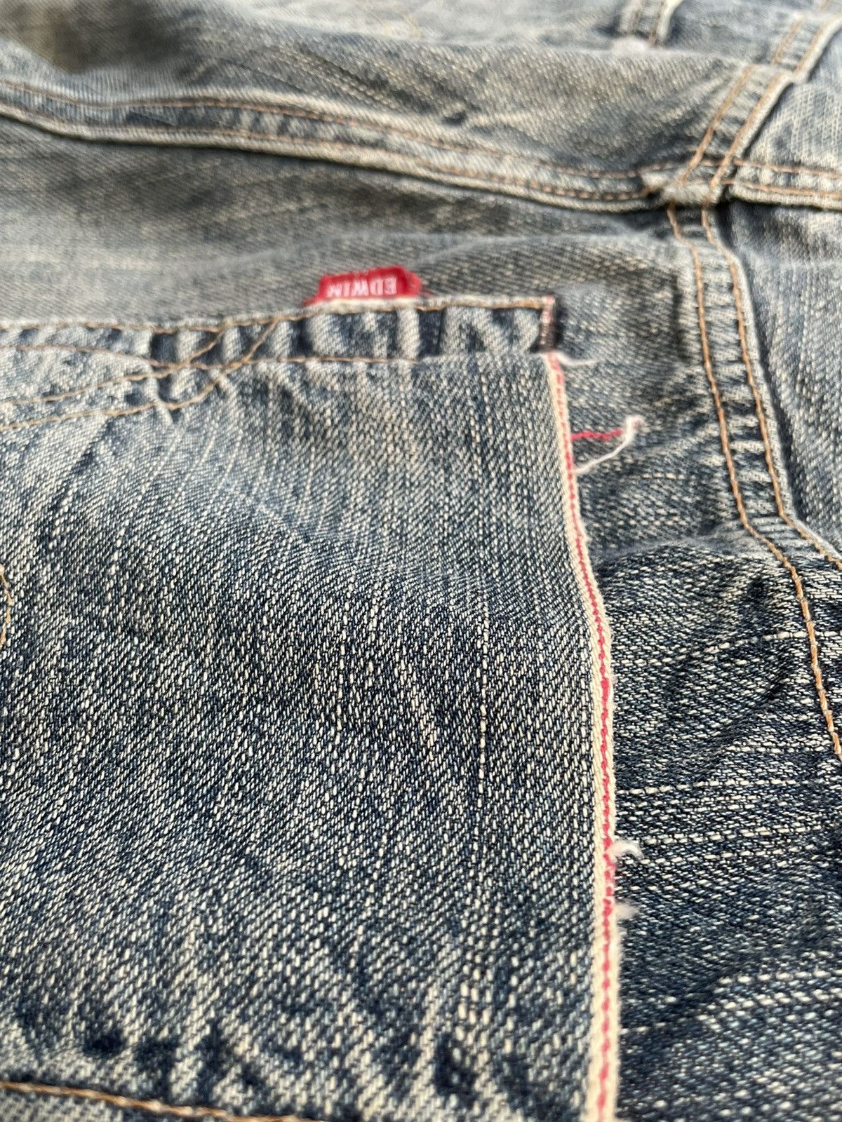Edwin Vintage Edwin 505S Selvedge Aging Faded Distressed Size US 32 / EU 48 - 18 Thumbnail