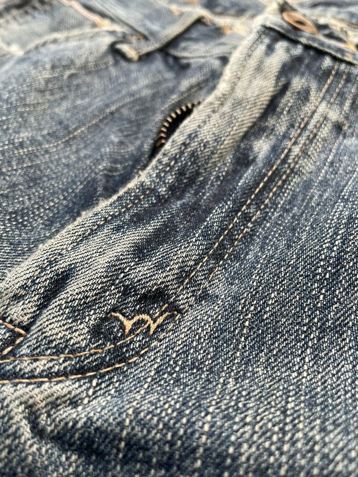 Edwin Vintage Edwin 505S Selvedge Aging Faded Distressed Size US 32 / EU 48 - 23 Thumbnail