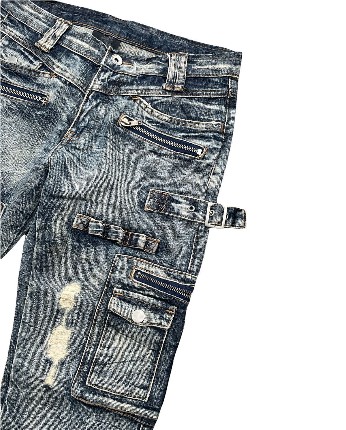 Japanese Brand Semantic Design 13 Multipocket Custom Denim Size US 31 - 5 Thumbnail