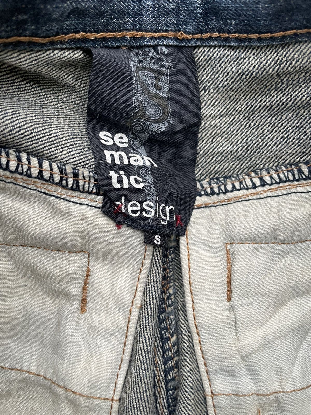 Japanese Brand Semantic Design 13 Multipocket Custom Denim Size US 31 - 13 Thumbnail