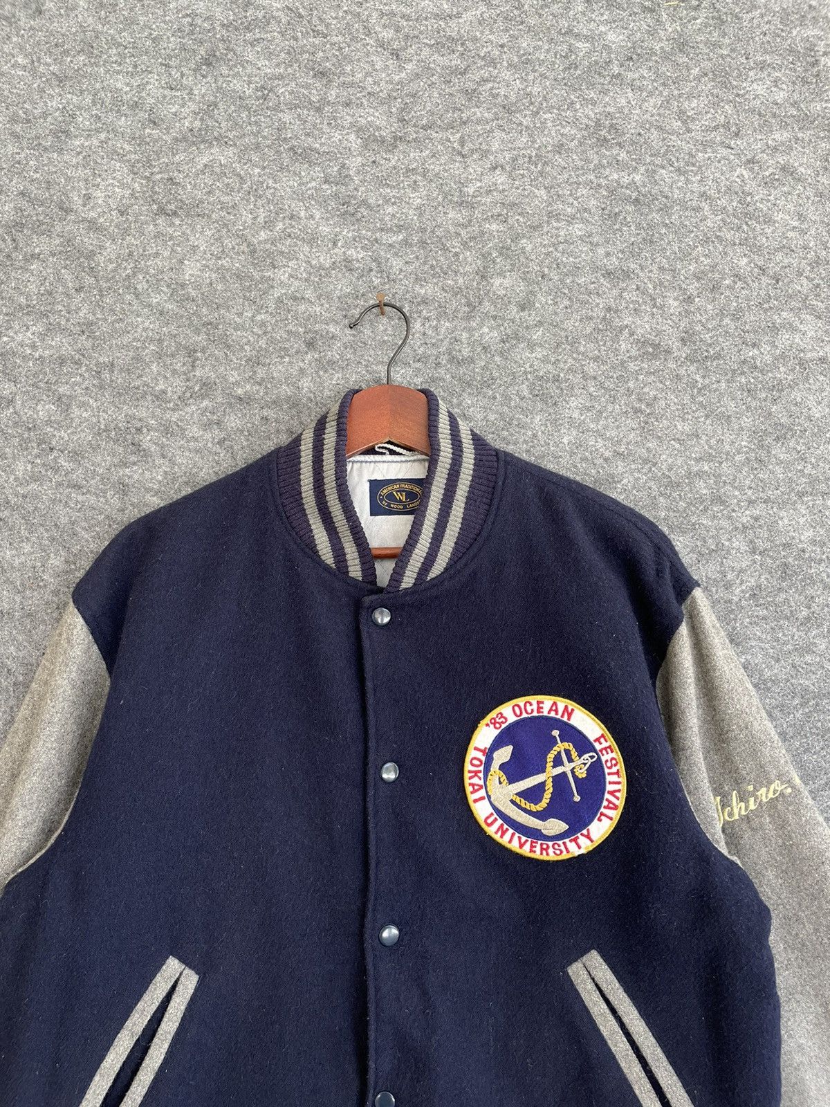 Japanese Brand VINTAGE 83 OCEAN FESTIVAL STADIUM JUMPER Size US L / EU 52-54 / 3 - 2 Thumbnail