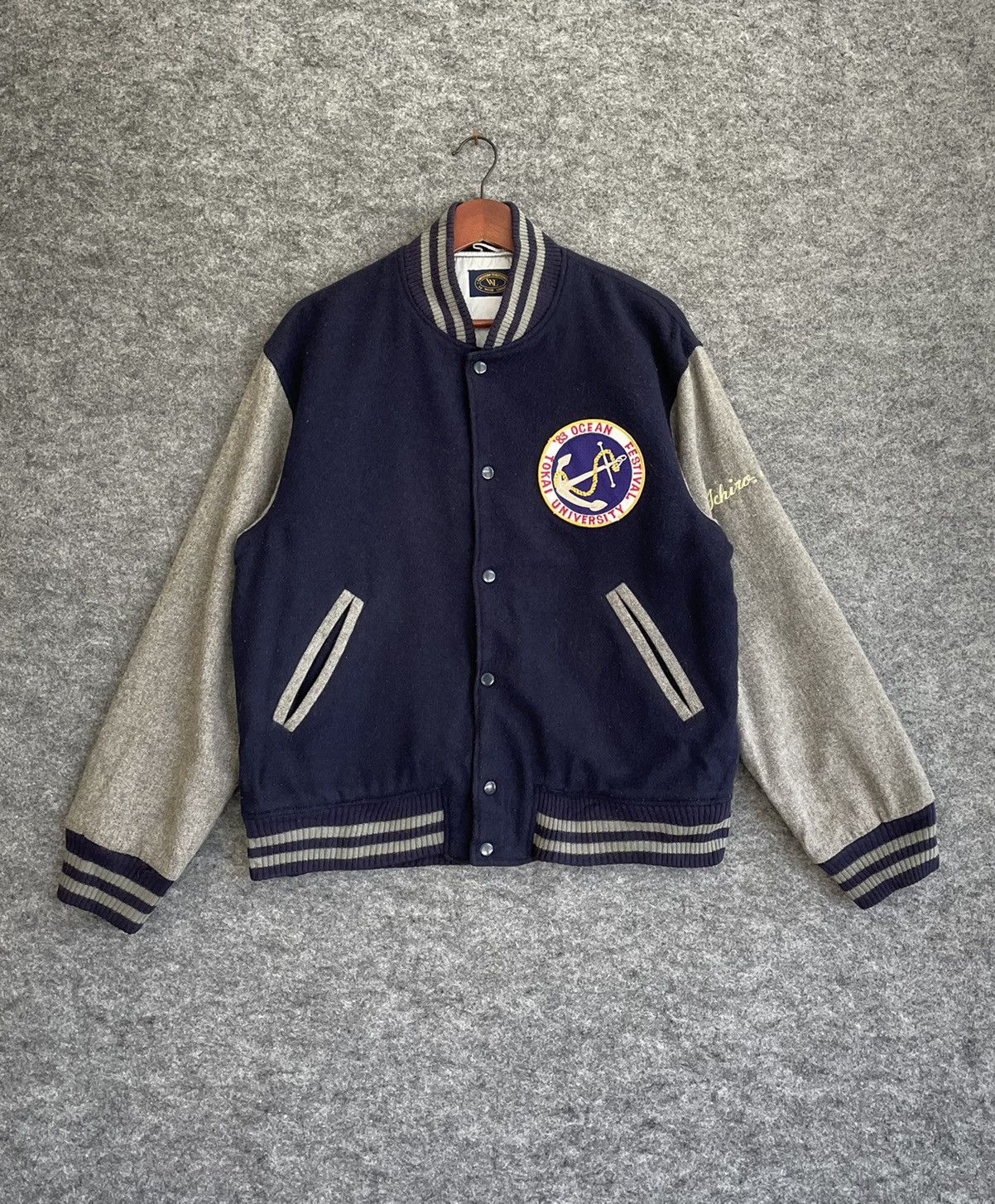 Japanese Brand VINTAGE 83 OCEAN FESTIVAL STADIUM JUMPER Size US L / EU 52-54 / 3 - 1 Thumbnail