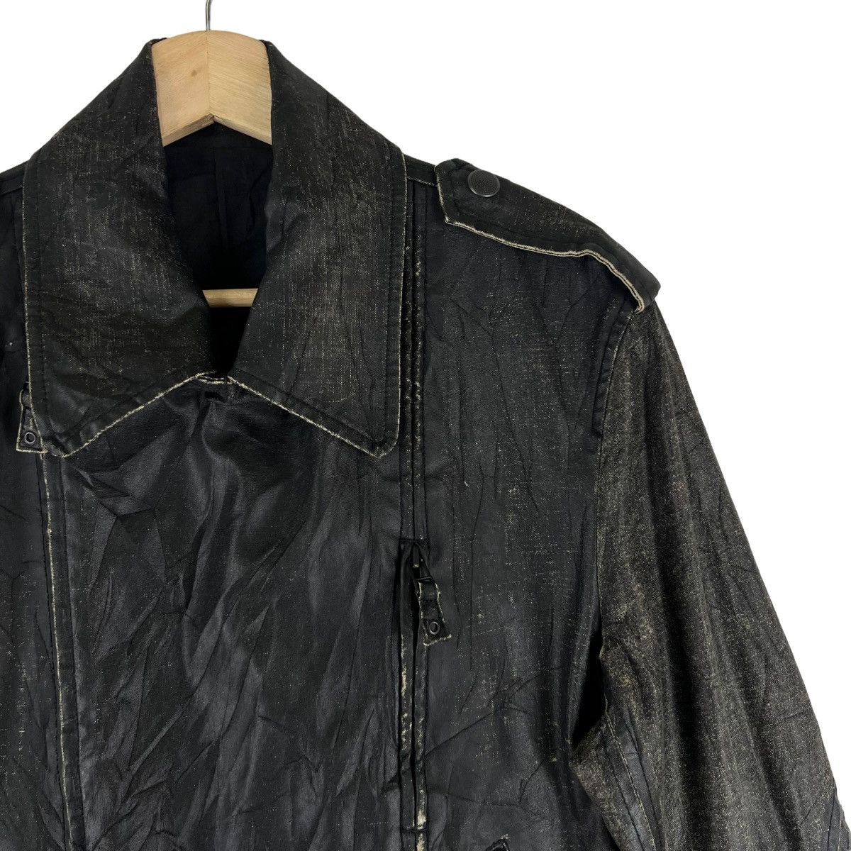 Jean Paul Gaultier 💥RARE LONG JACKET JEAN PAUL GAULTIER WAX DESIGN BONDAGE WEAR Size L / US 10 / IT 46 - 6 Thumbnail