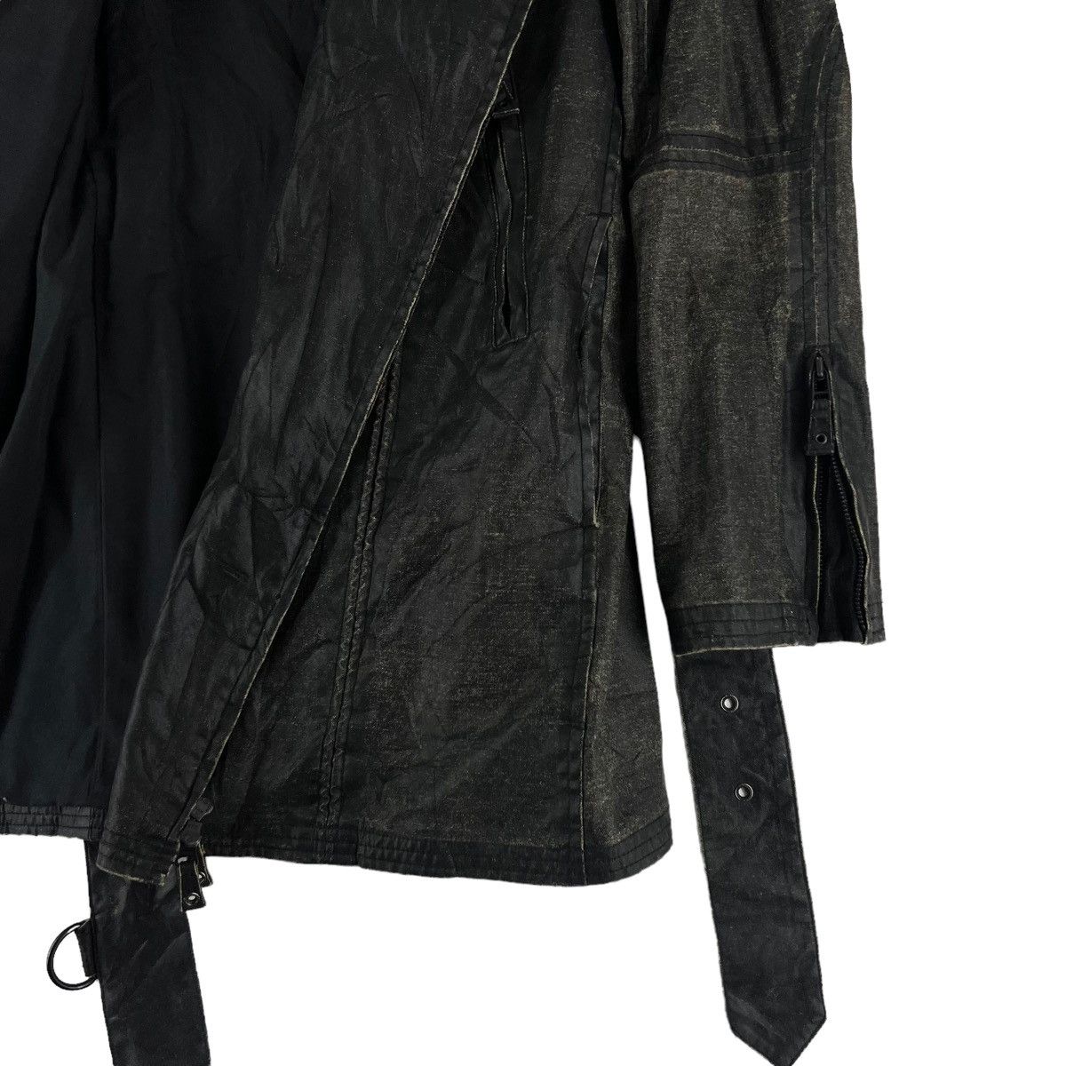 Jean Paul Gaultier 💥RARE LONG JACKET JEAN PAUL GAULTIER WAX DESIGN BONDAGE WEAR Size L / US 10 / IT 46 - 12 Thumbnail