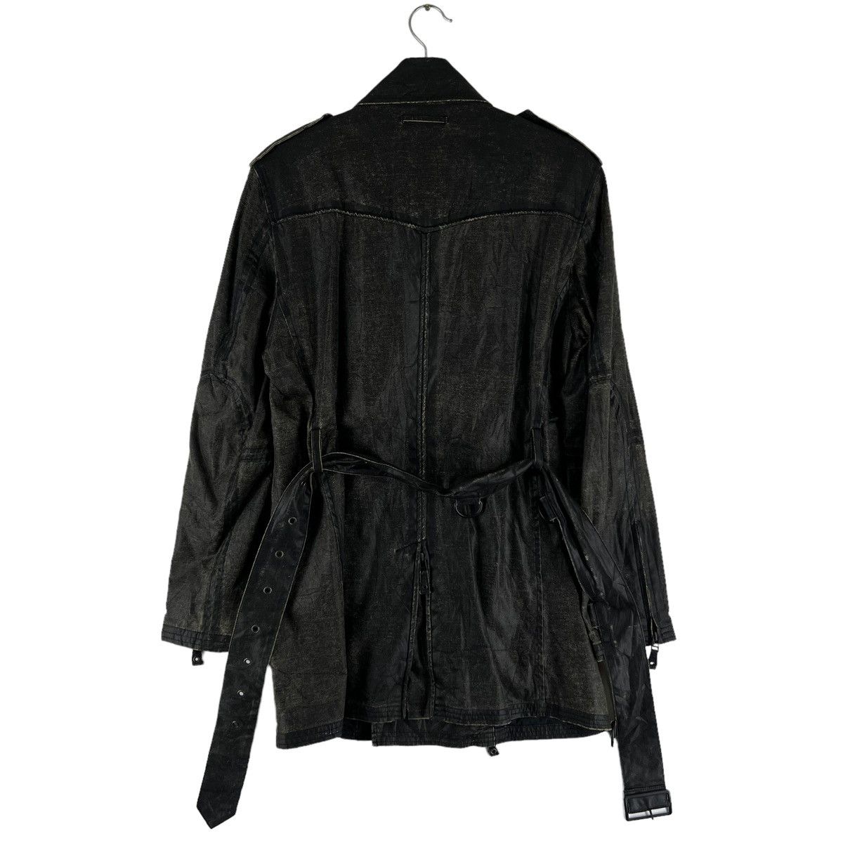 Jean Paul Gaultier 💥RARE LONG JACKET JEAN PAUL GAULTIER WAX DESIGN BONDAGE WEAR Size L / US 10 / IT 46 - 7 Thumbnail