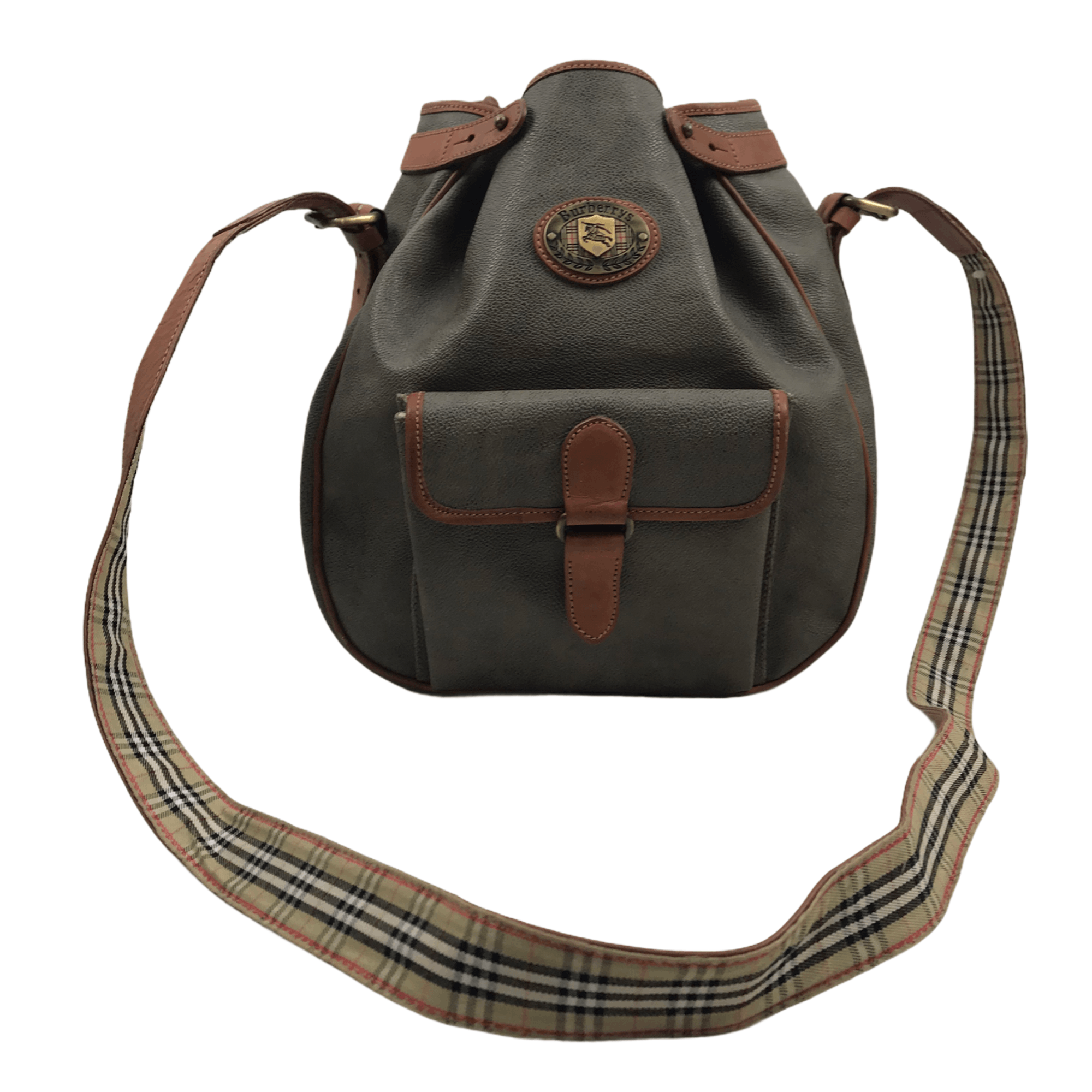 Burberry Vintage Bucket Bag in Brown, Men's