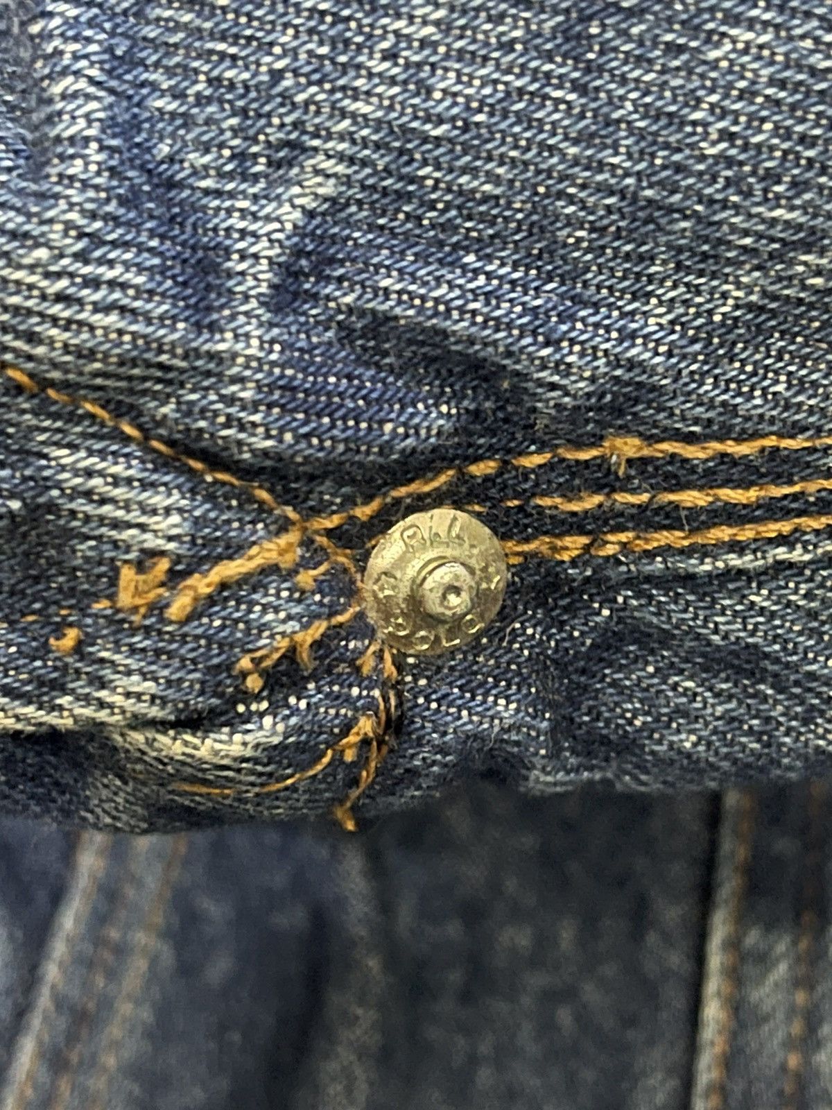 VINTAGE 80s POLO PRL BLANKET DENIM JACKET