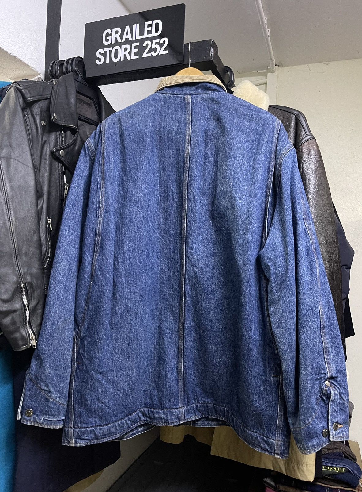 VINTAGE 80s POLO PRL BLANKET DENIM JACKET