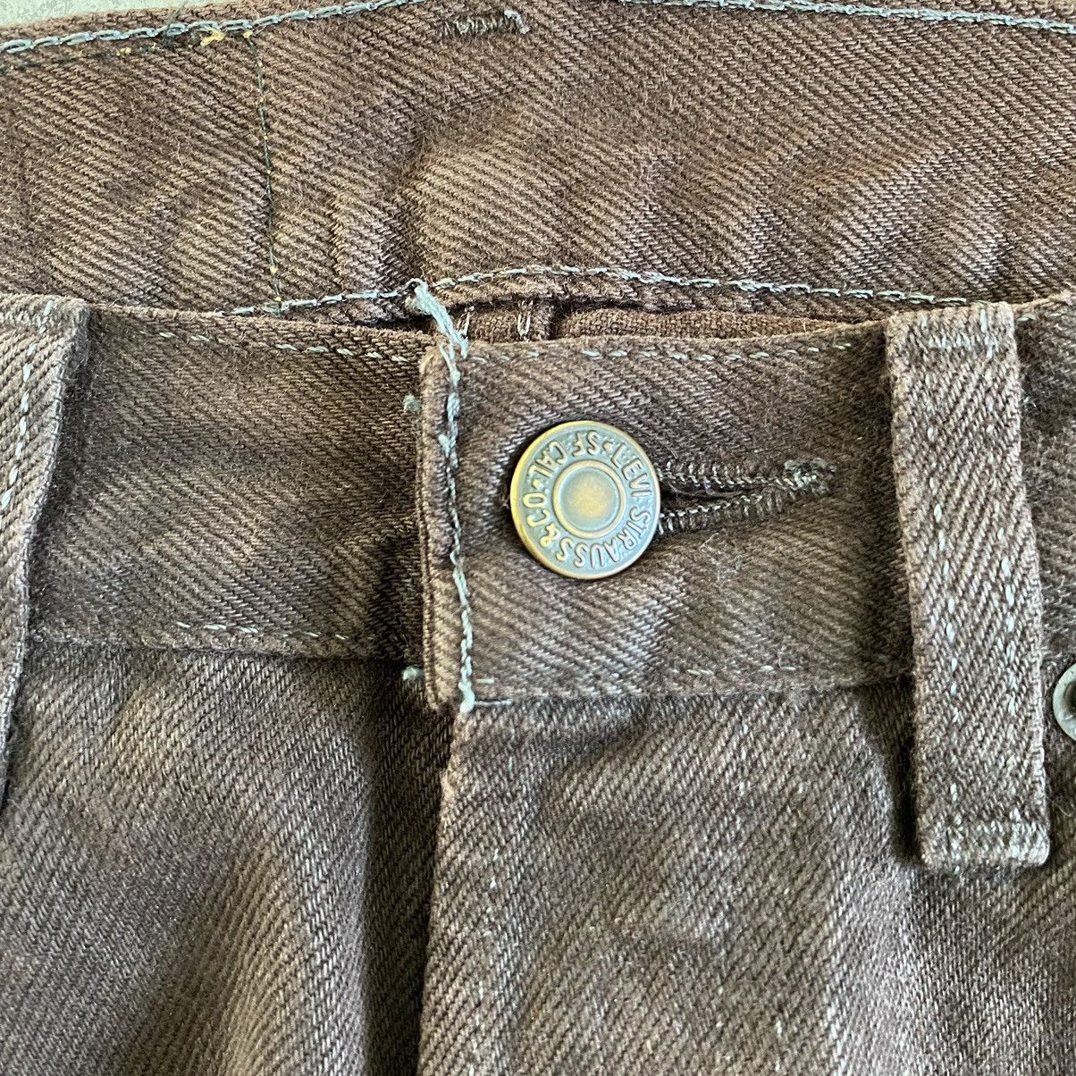 Levi's Vintage Late 80’s Levis 501 Over Dyed Brown Denim Jeans Size US 30 / EU 46 - 8 Thumbnail