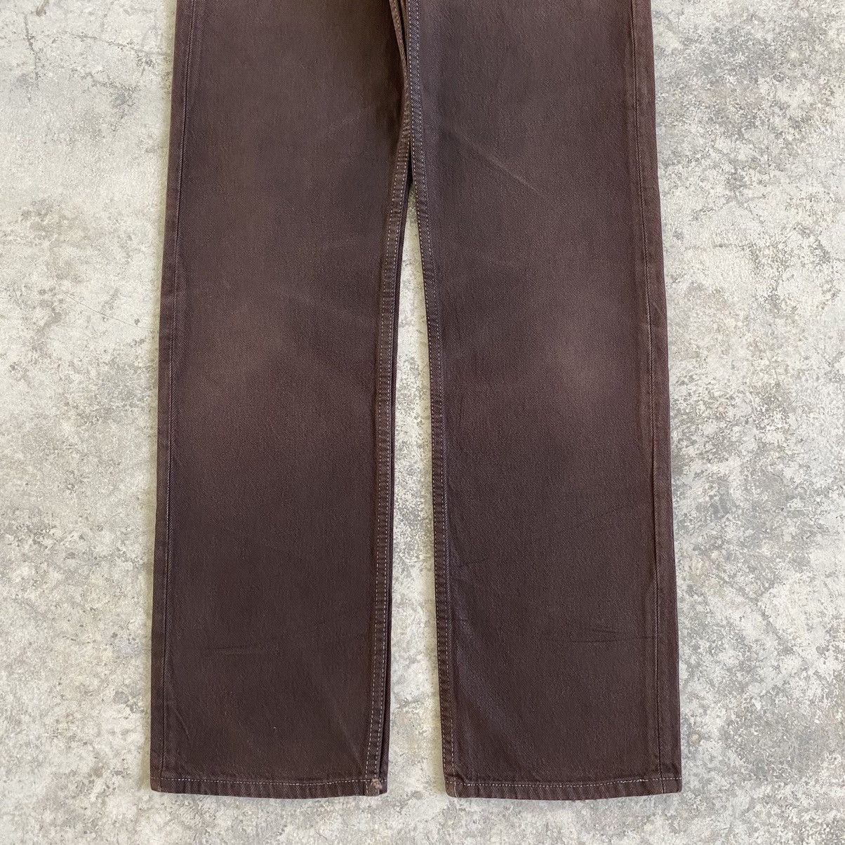 Levi's Vintage Late 80’s Levis 501 Over Dyed Brown Denim Jeans Size US 30 / EU 46 - 5 Thumbnail