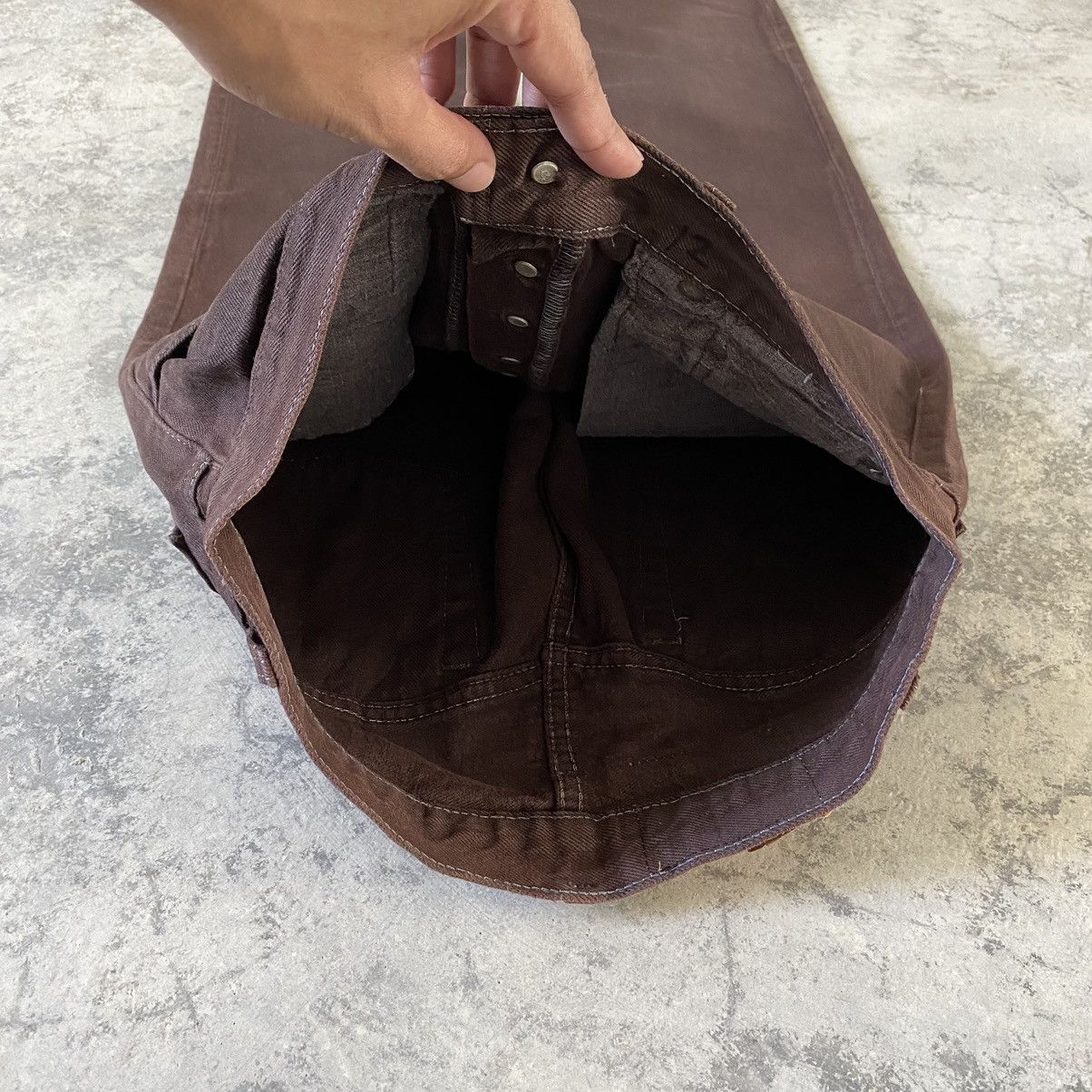 Levi's Vintage Late 80’s Levis 501 Over Dyed Brown Denim Jeans Size US 30 / EU 46 - 10 Thumbnail