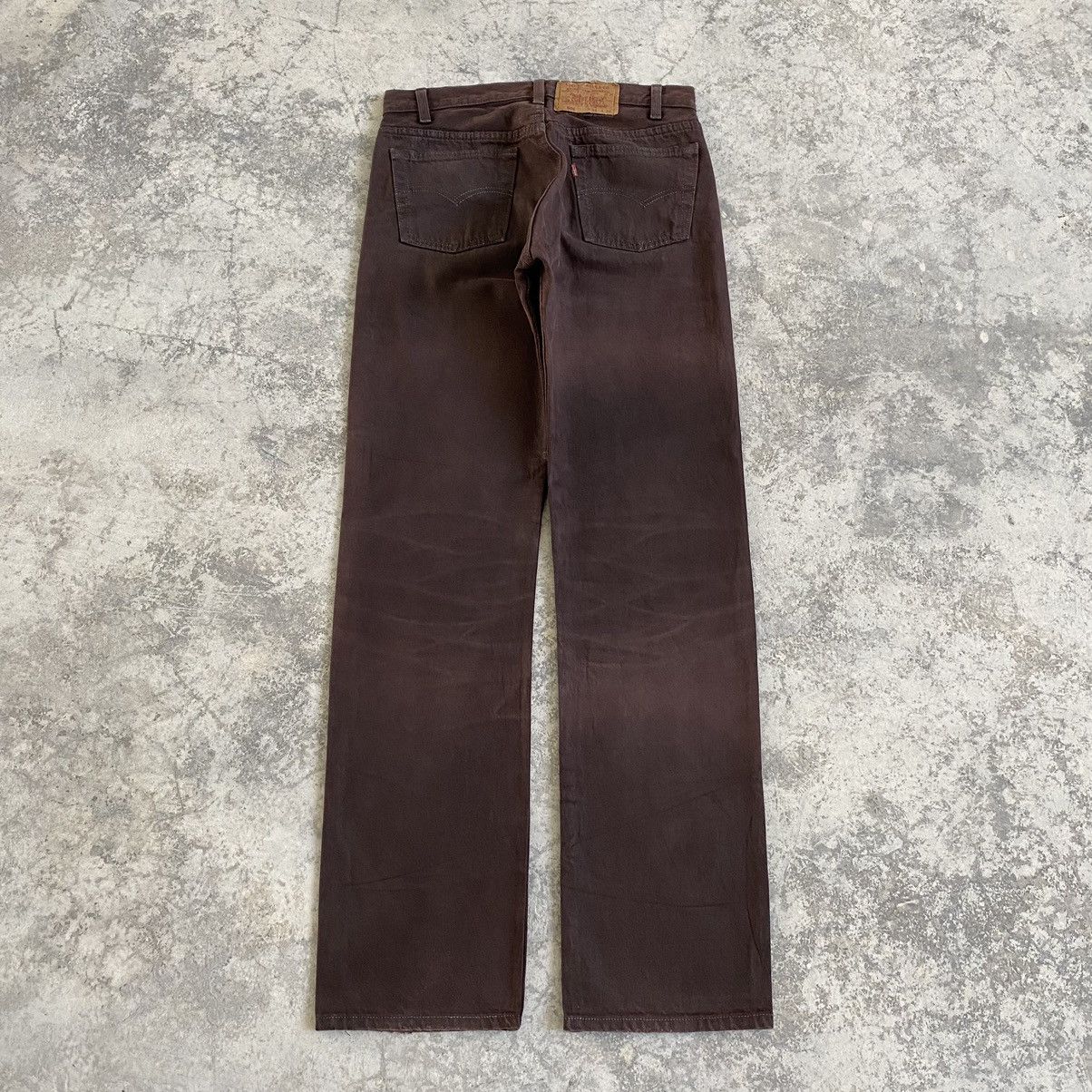 Levi's Vintage Late 80’s Levis 501 Over Dyed Brown Denim Jeans Size US 30 / EU 46 - 12 Thumbnail