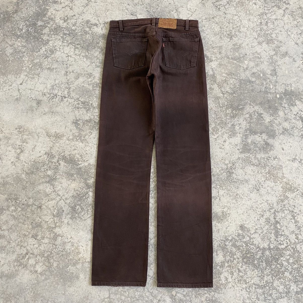 Levi's Vintage Late 80’s Levis 501 Over Dyed Brown Denim Jeans Size US 30 / EU 46 - 3 Thumbnail