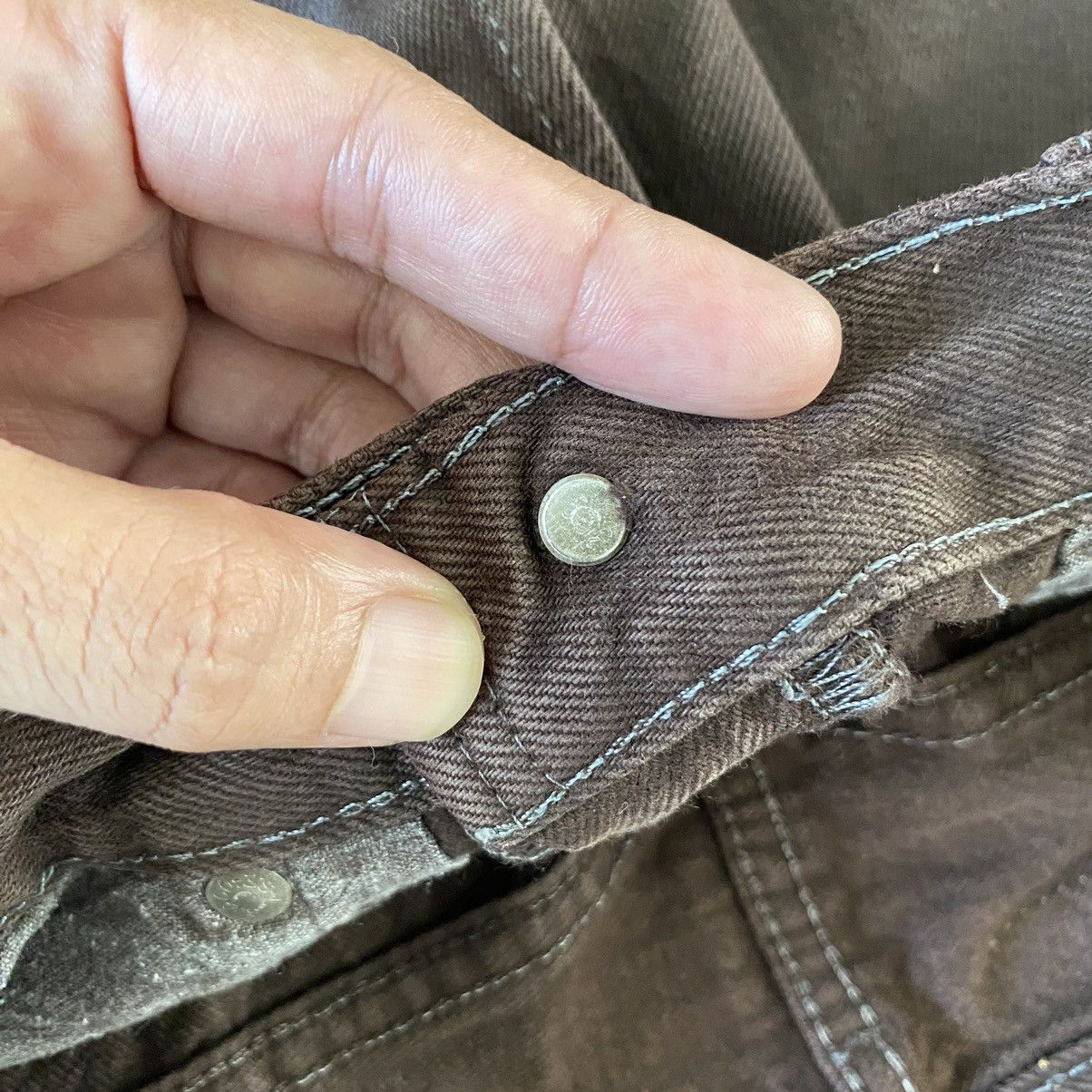 Levi's Vintage Late 80’s Levis 501 Over Dyed Brown Denim Jeans Size US 30 / EU 46 - 9 Thumbnail