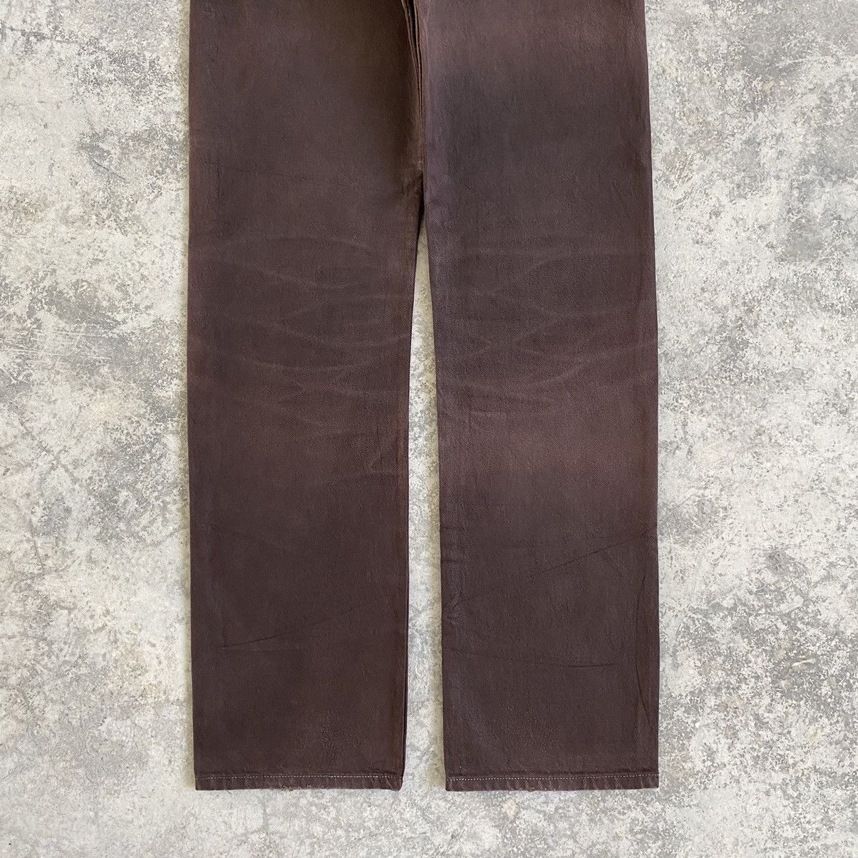 Levi's Vintage Late 80’s Levis 501 Over Dyed Brown Denim Jeans Size US 30 / EU 46 - 13 Thumbnail