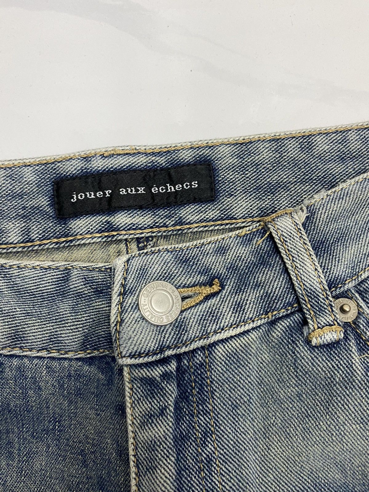 Issey Miyake × Japanese Brand KAPITAL PATCHWORK STYLE JOUER AUX ESHECS CARGO DENIM PANTS Size 29" - 10 Thumbnail