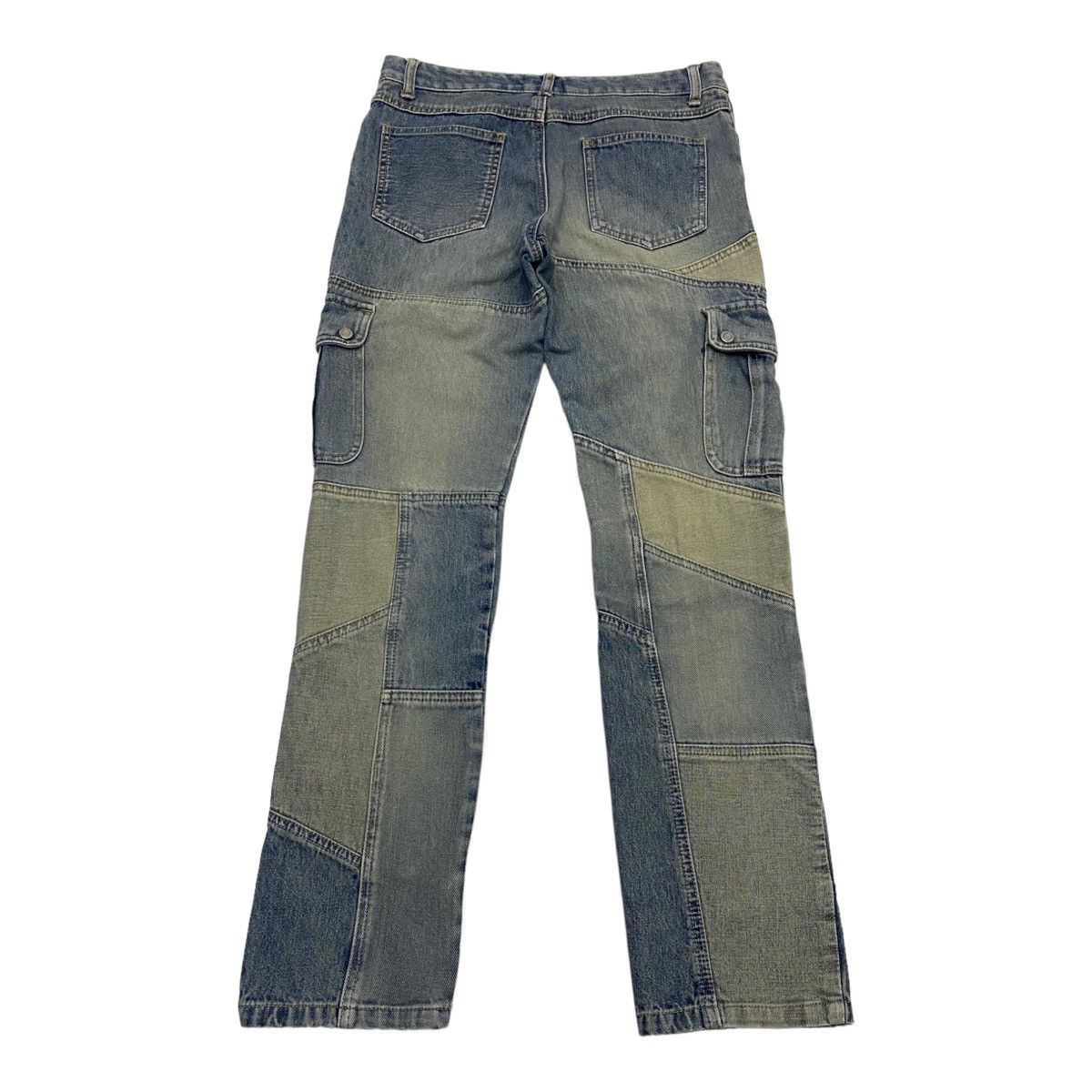 Issey Miyake × Japanese Brand KAPITAL PATCHWORK STYLE JOUER AUX ESHECS CARGO DENIM PANTS Size 29" - 9 Thumbnail