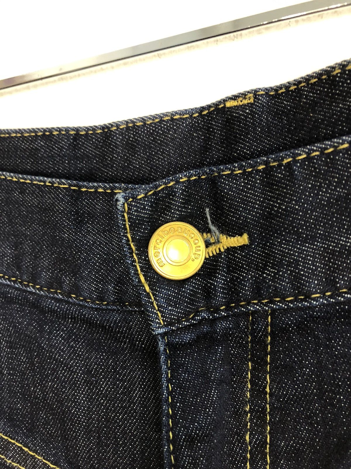 Issey Miyake × mercibeaucoup 90s Issey Miyake Mercibeaucop Low Rise Baggy Indigo Jeans Size US 29 - 8 Thumbnail