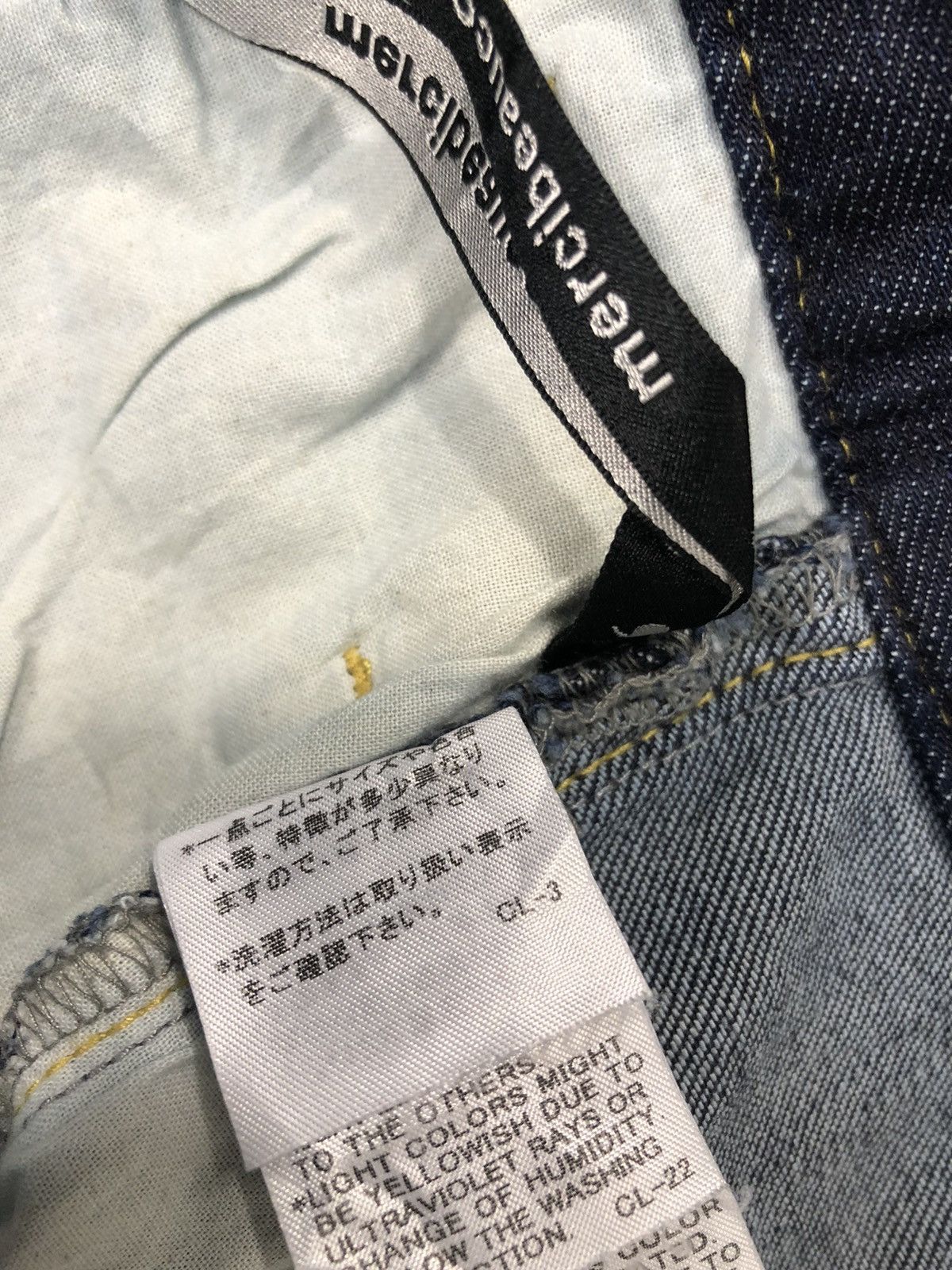 Issey Miyake × mercibeaucoup 90s Issey Miyake Mercibeaucop Low Rise Baggy Indigo Jeans Size US 29 - 14 Thumbnail