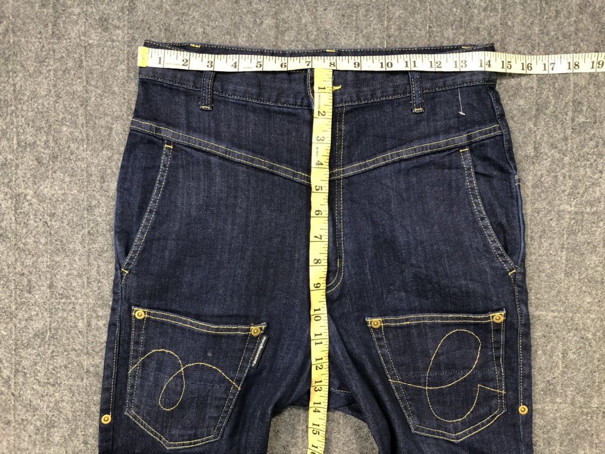 Issey Miyake × mercibeaucoup 90s Issey Miyake Mercibeaucop Low Rise Baggy Indigo Jeans Size US 29 - 15 Thumbnail