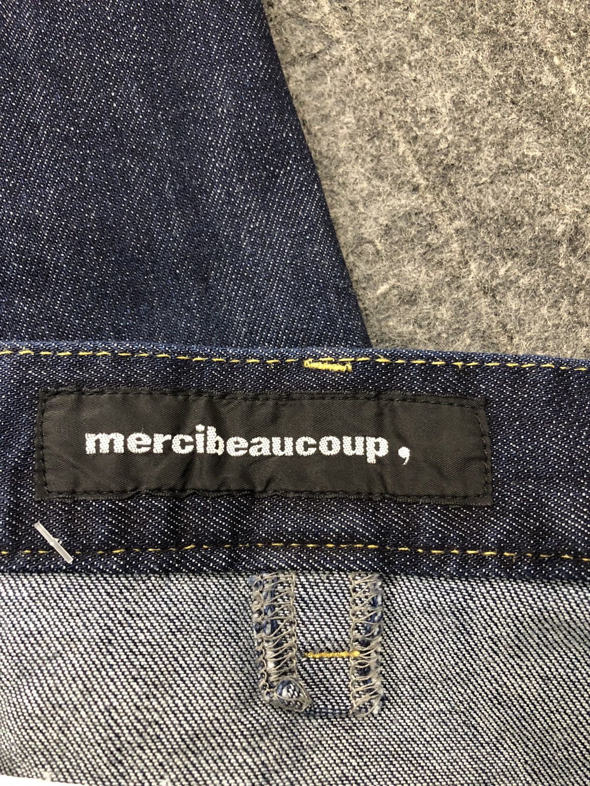 Issey Miyake × mercibeaucoup 90s Issey Miyake Mercibeaucop Low Rise Baggy Indigo Jeans Size US 29 - 10 Thumbnail