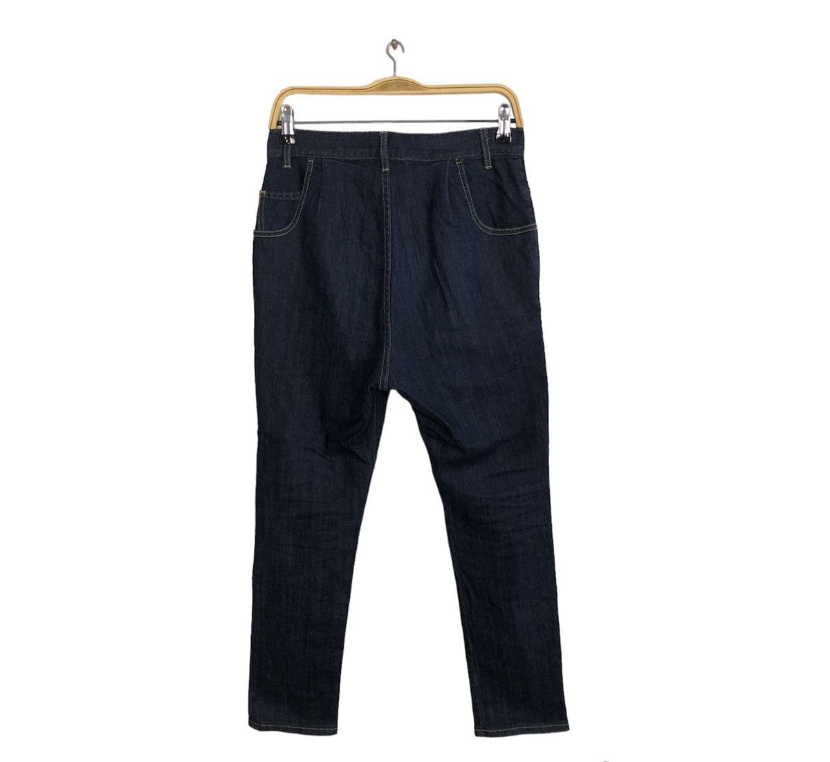 Issey Miyake × mercibeaucoup 90s Issey Miyake Mercibeaucop Low Rise Baggy Indigo Jeans Size US 29 - 2 Thumbnail