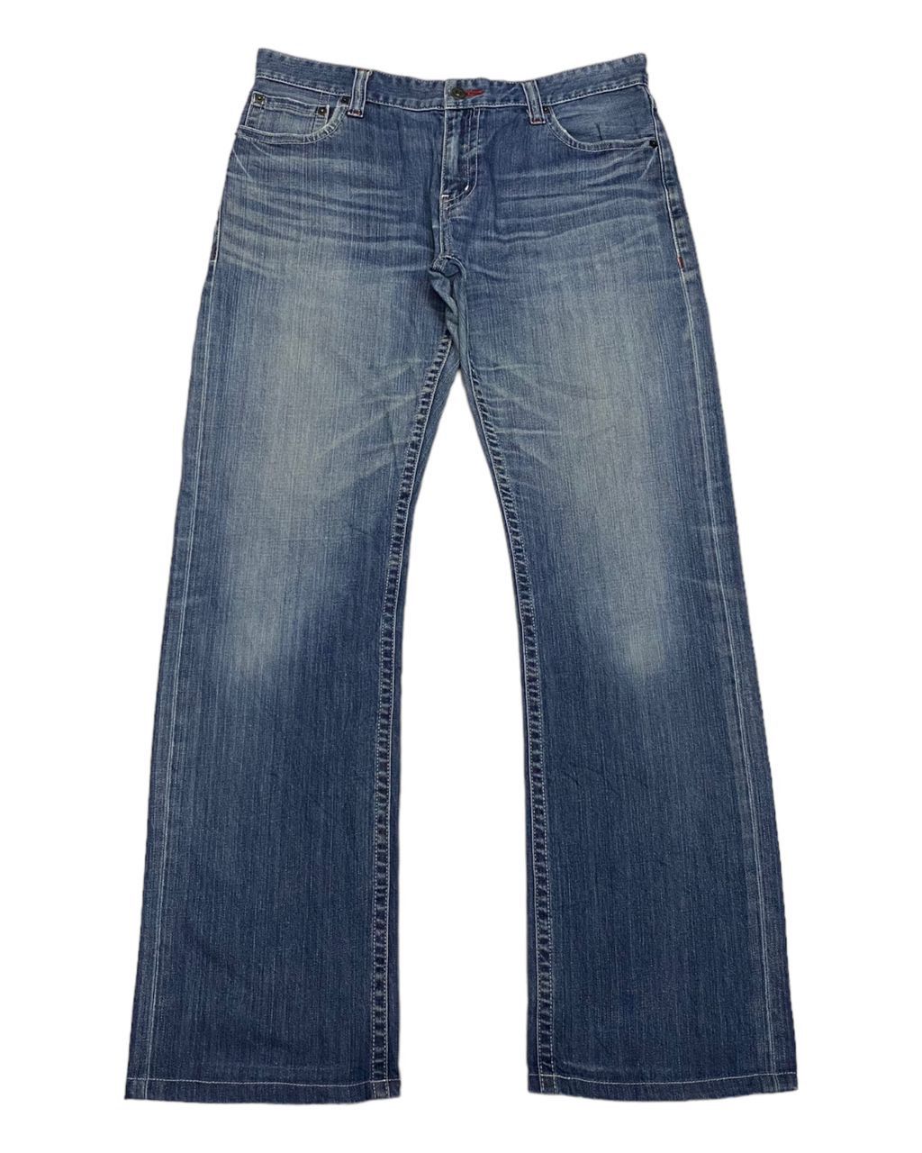 If Six Was Nine VINTAGE UNIQLO PREMIUM DENIM UNIQLO JEANS DISTRESSED Size US 34 / EU 50 - 1 Thumbnail