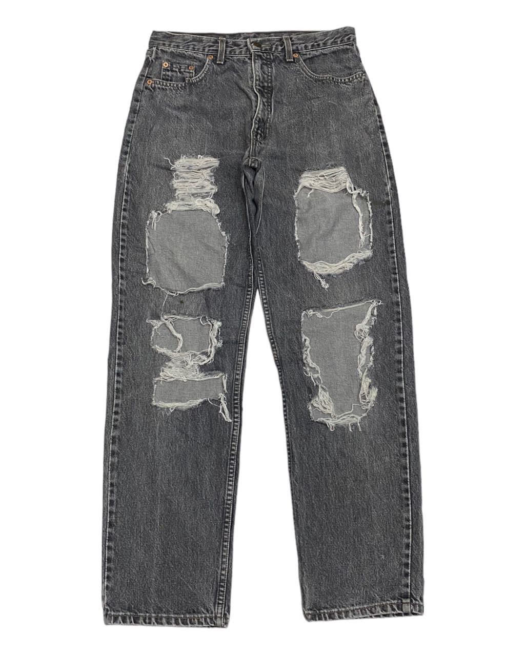 Levi's Vintage Clothing VINTAGE LEVIS ORANGE TAB 616 DISTRESSED DENIM JEANS WIDE FIT Size US 31 - 5 Thumbnail
