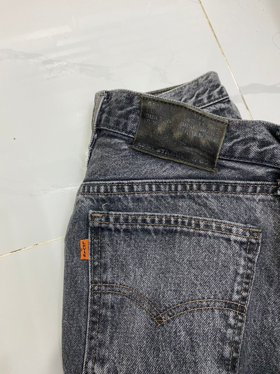 Levi's Vintage Clothing VINTAGE LEVIS ORANGE TAB 616 DISTRESSED DENIM JEANS WIDE FIT Size US 31 - 8 Thumbnail