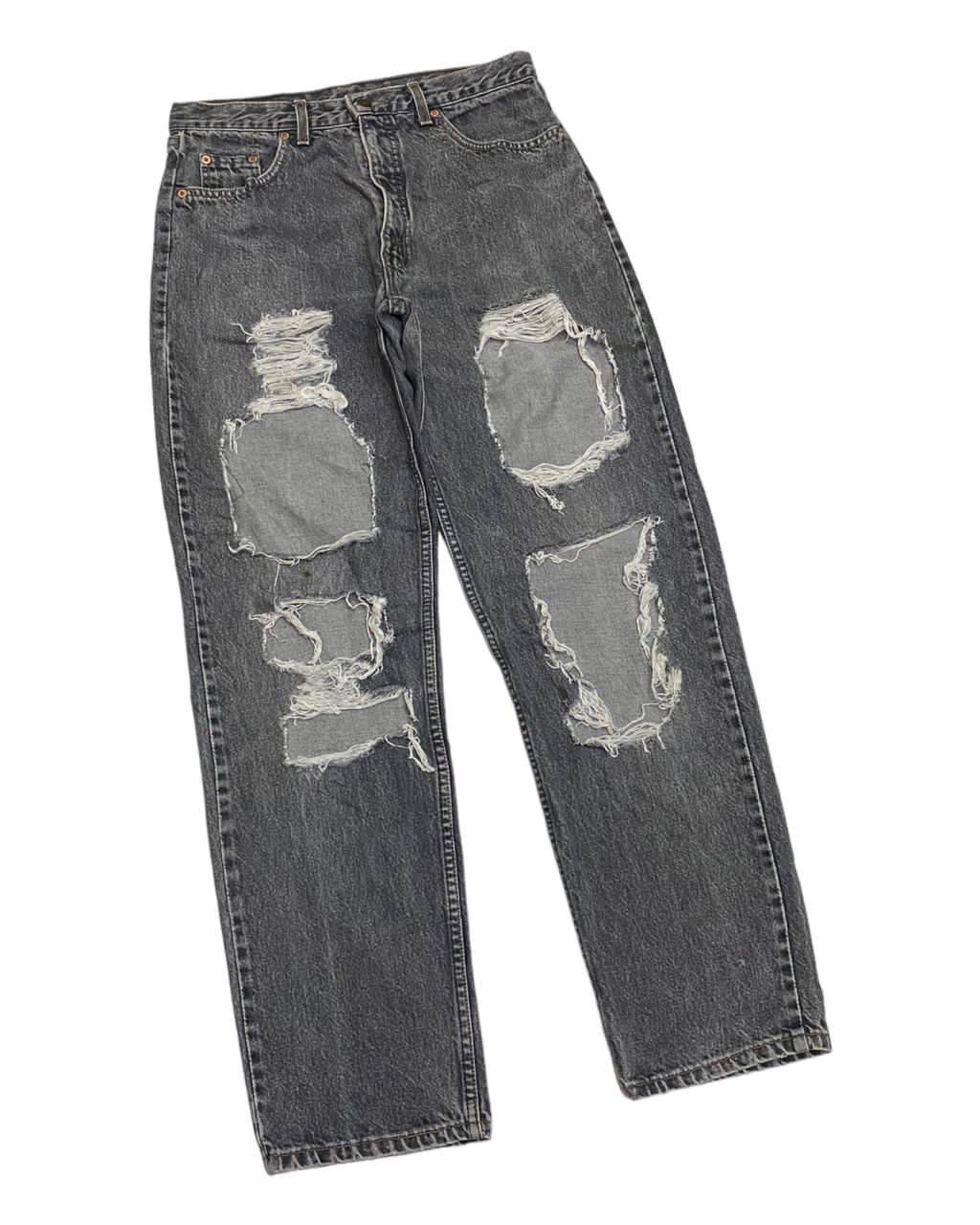 Levi's Vintage Clothing VINTAGE LEVIS ORANGE TAB 616 DISTRESSED DENIM JEANS WIDE FIT Size US 31 - 6 Thumbnail