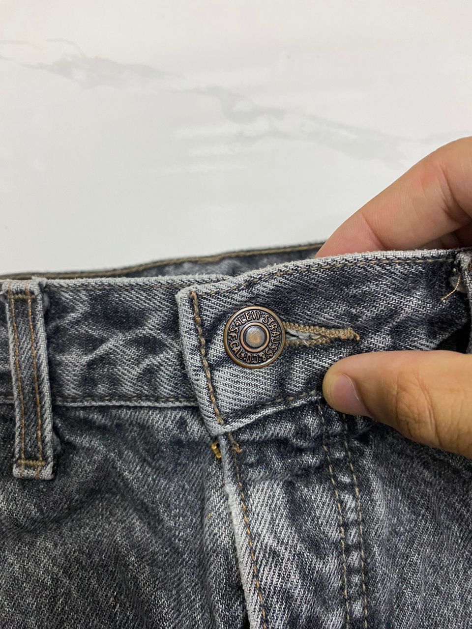 Levi's Vintage Clothing VINTAGE LEVIS ORANGE TAB 616 DISTRESSED DENIM JEANS WIDE FIT Size US 31 - 13 Thumbnail